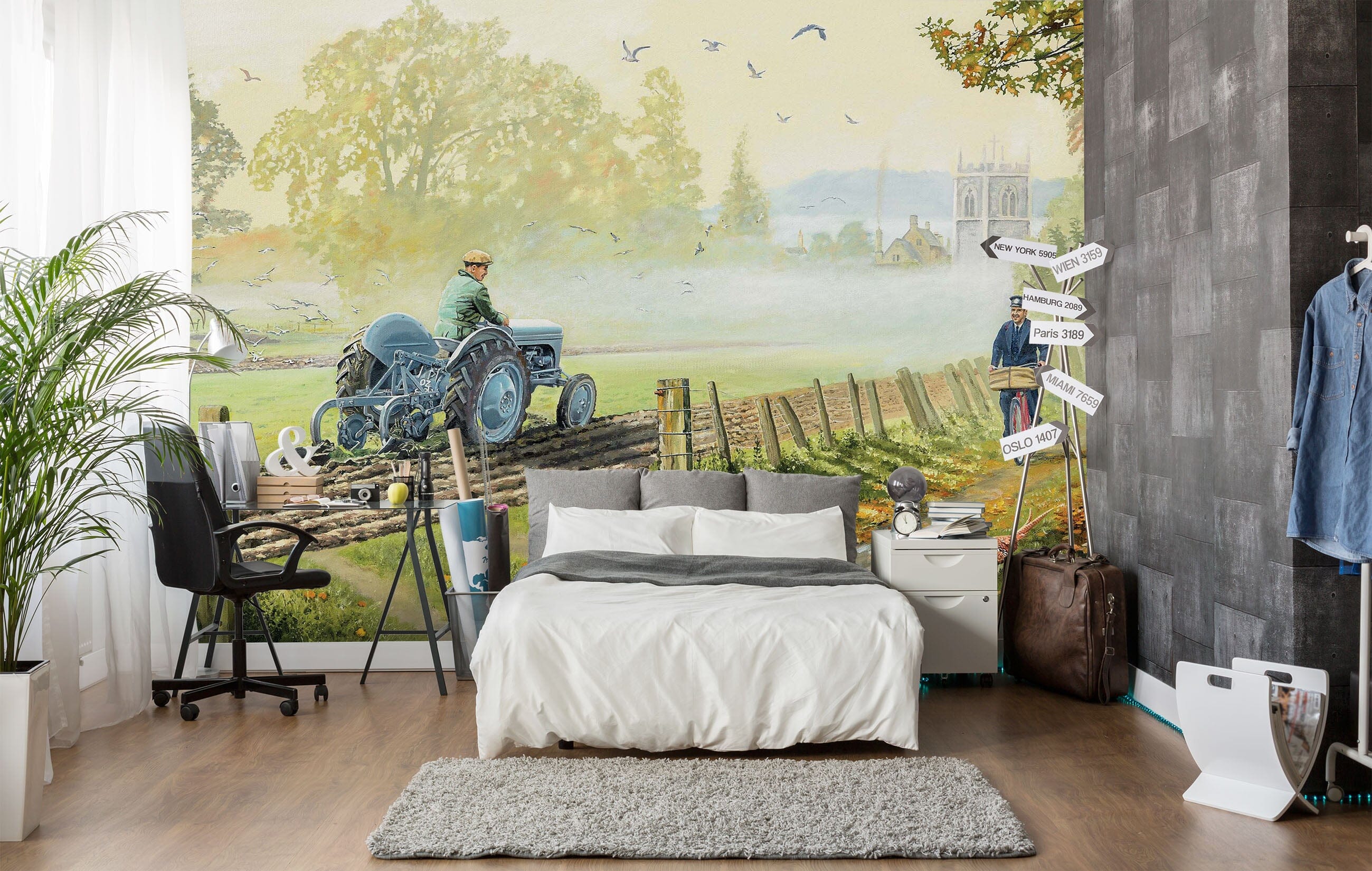 3D Early Birds 1022 Trevor Mitchell Wall Mural Wall Murals Wallpaper AJ Wallpaper 2