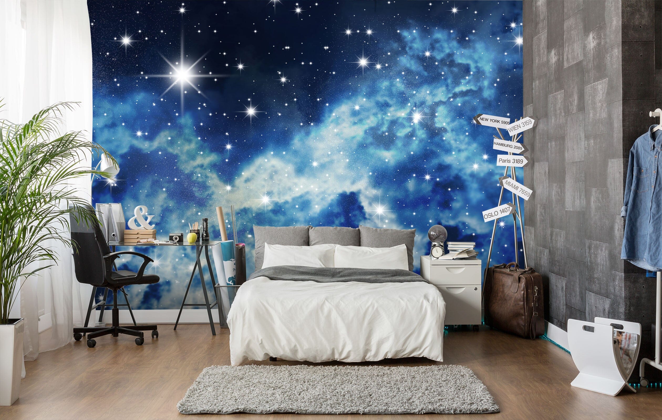 3D Galaxy Starry Sky 159 Wall Murals Wallpaper AJ Wallpaper 2