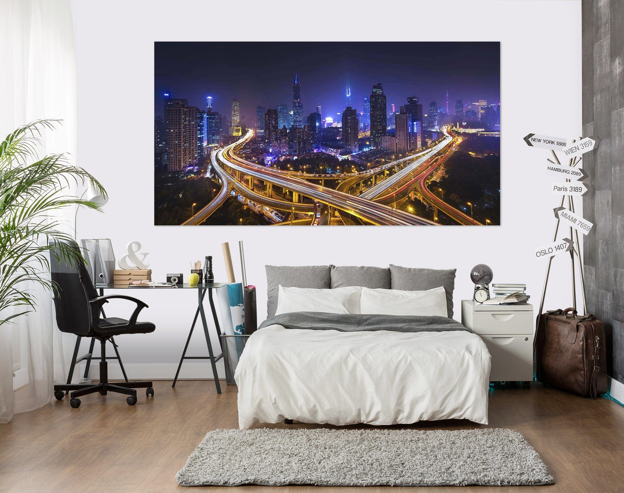 3D Lights Street 126 Marco Carmassi Wall Sticker Wallpaper AJ Wallpaper 2