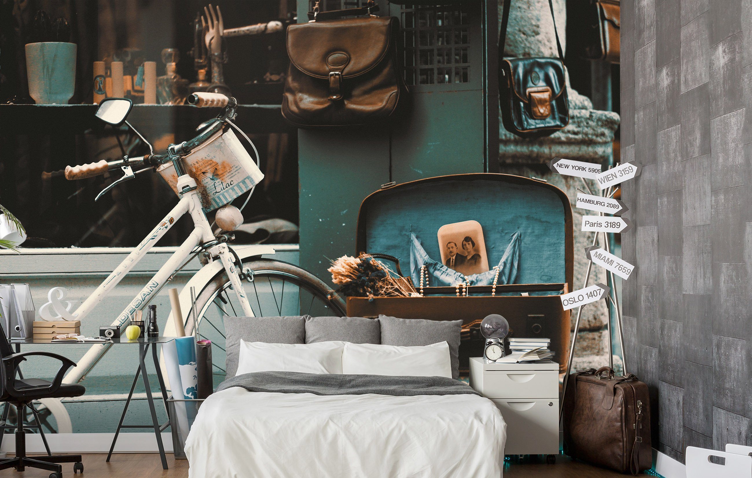 3D Bicycle Box 653 Wallpaper AJ Wallpaper