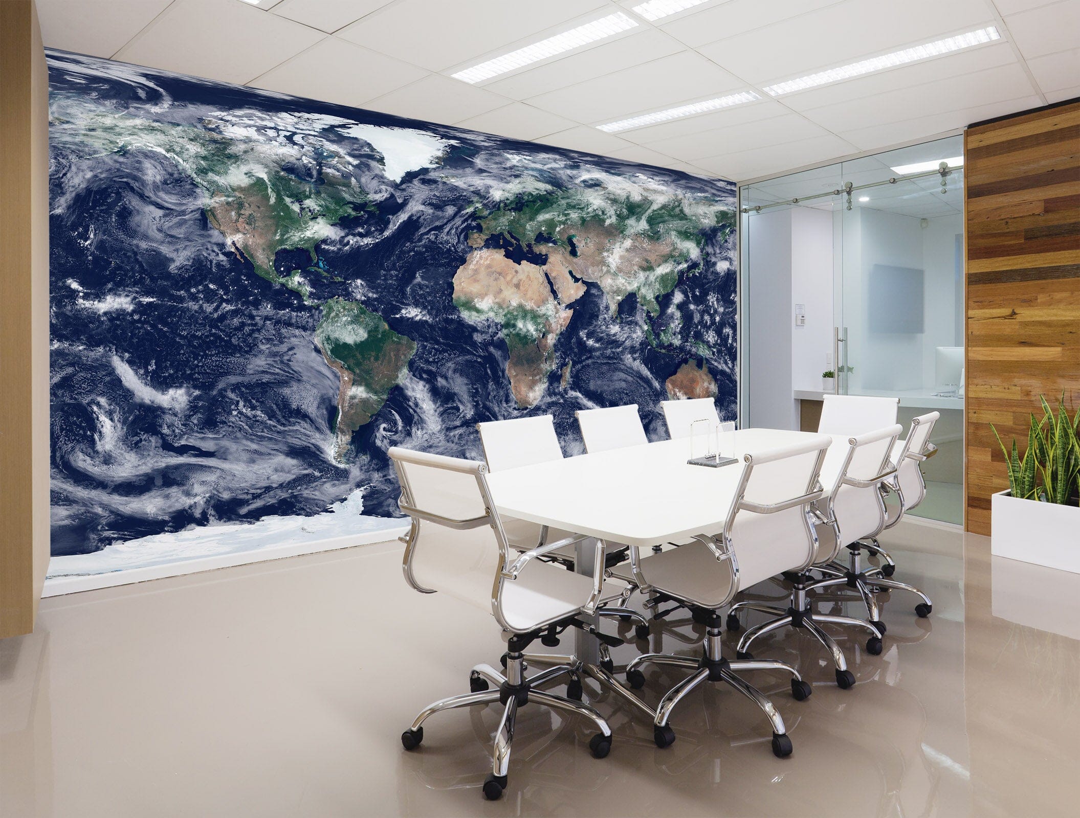 3D Raging Waves 2124 World Map Wall Murals Wallpaper AJ Wallpaper 2