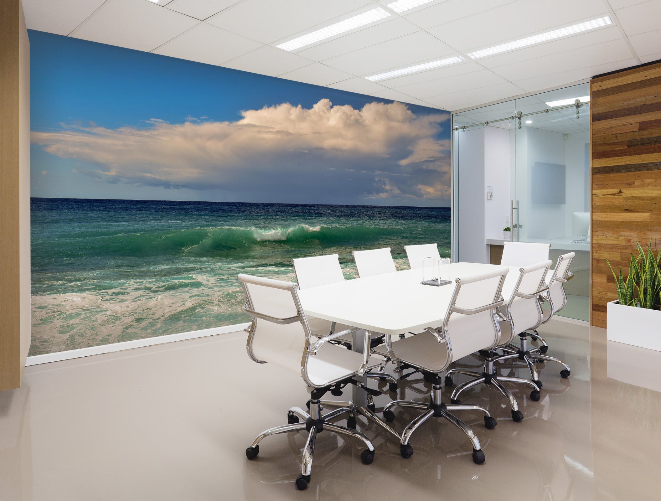 3D Wave Sky 019 Wall Murals Wallpaper AJ Wallpaper 2