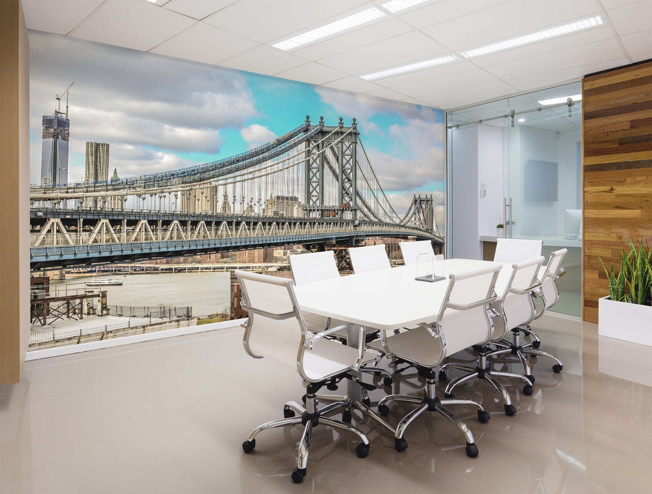 3D New York Bridge 080 Wall Murals Wallpaper AJ Wallpaper 2