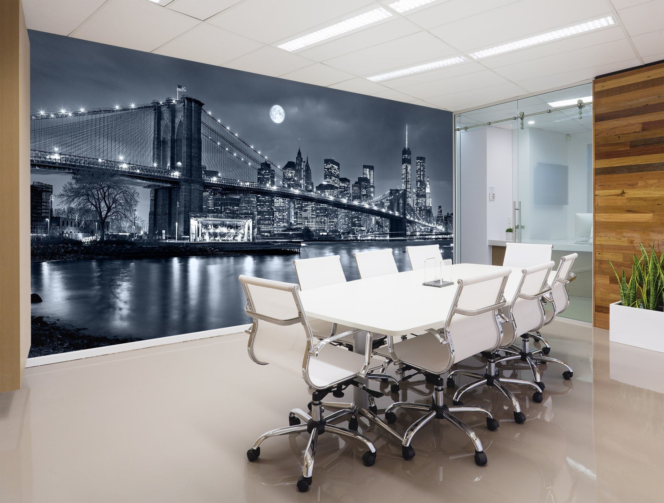 3D Lighting bridge with moonlight 28 Wall Murals Wallpaper AJ Wallpaper