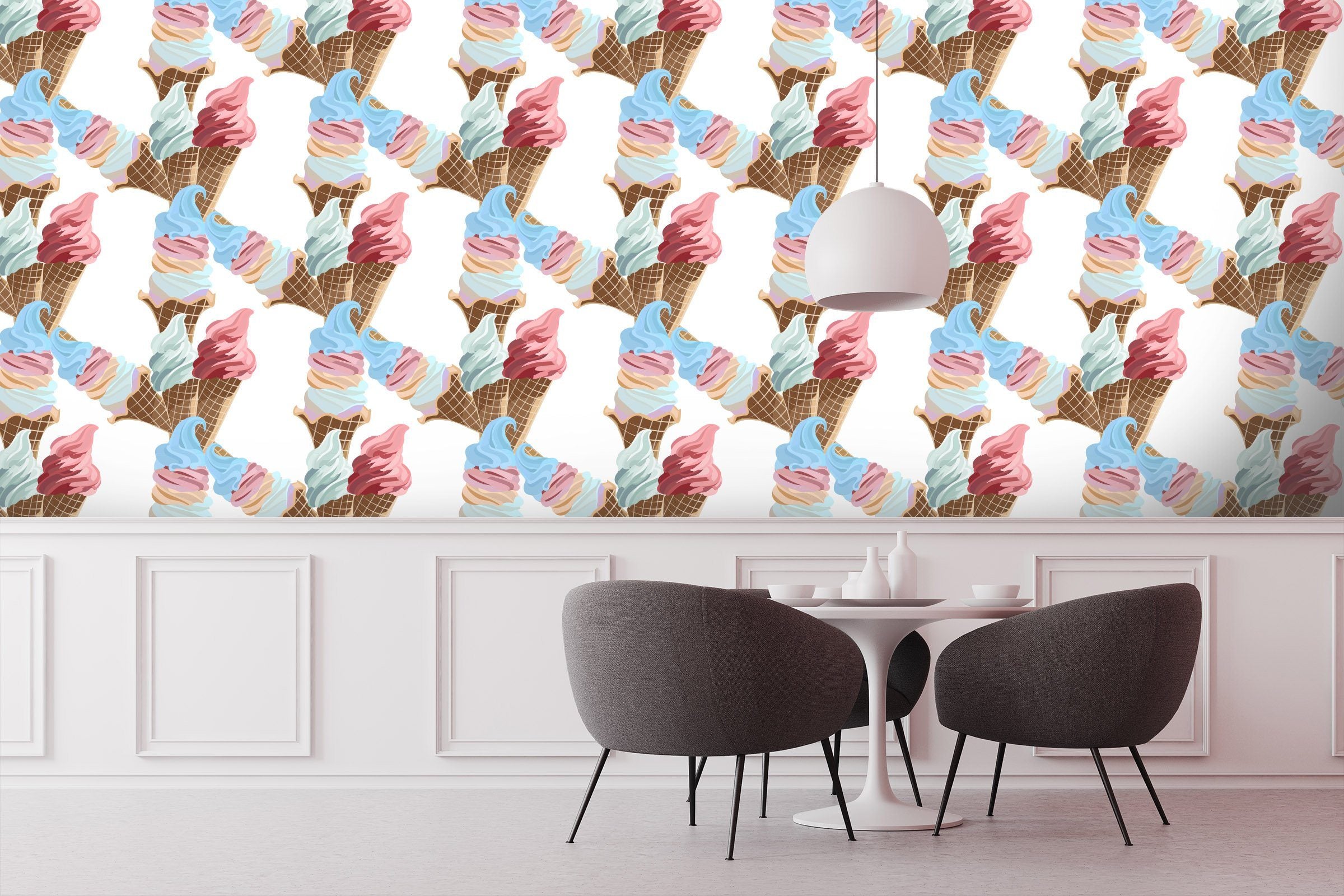 3D Blue Ice Cream 254 Wallpaper AJ Wallpaper 2