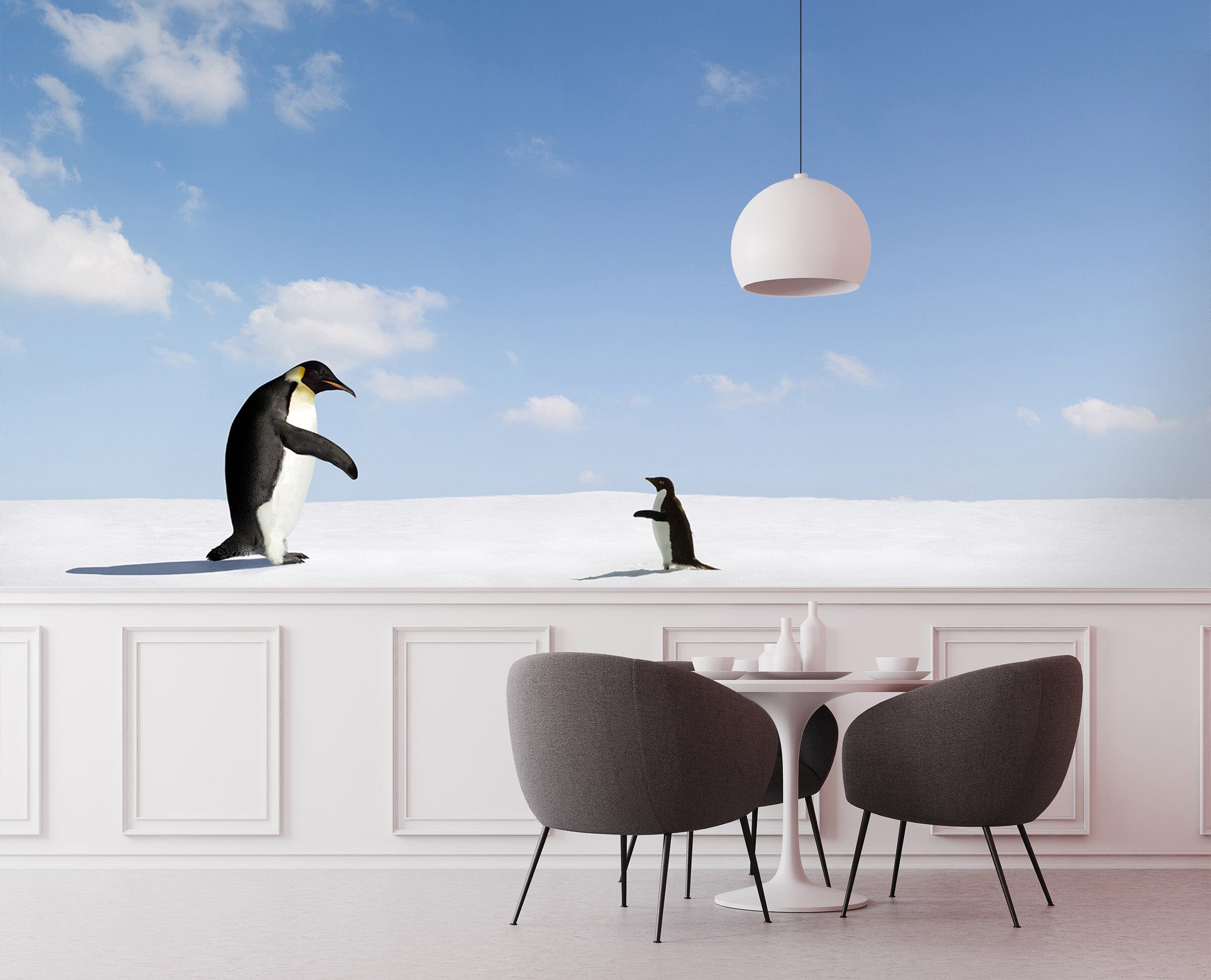 3D Sunshine Penguin 356 Wall Murals Wallpaper AJ Wallpaper 2