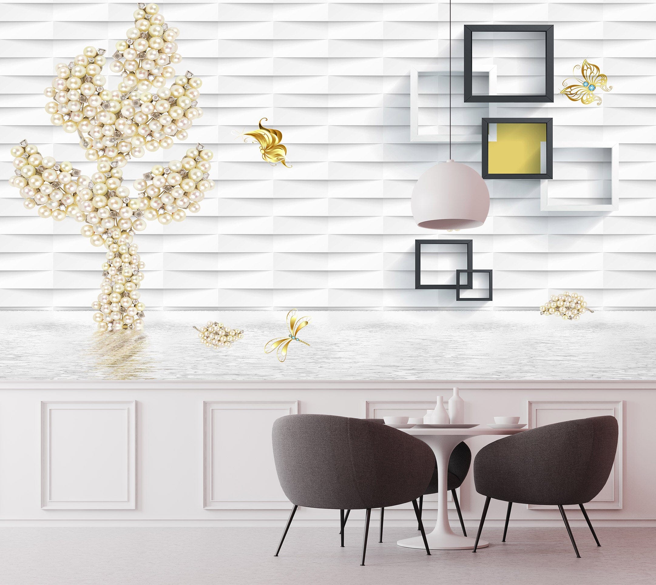 3D Abstract Small Tree 1489 Wall Murals Wallpaper AJ Wallpaper 2