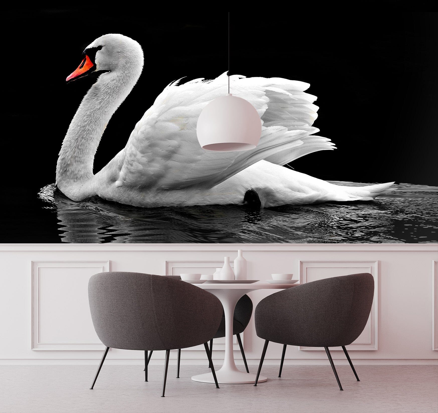 3D White Swan 268 Wall Murals Wallpaper AJ Wallpaper 2