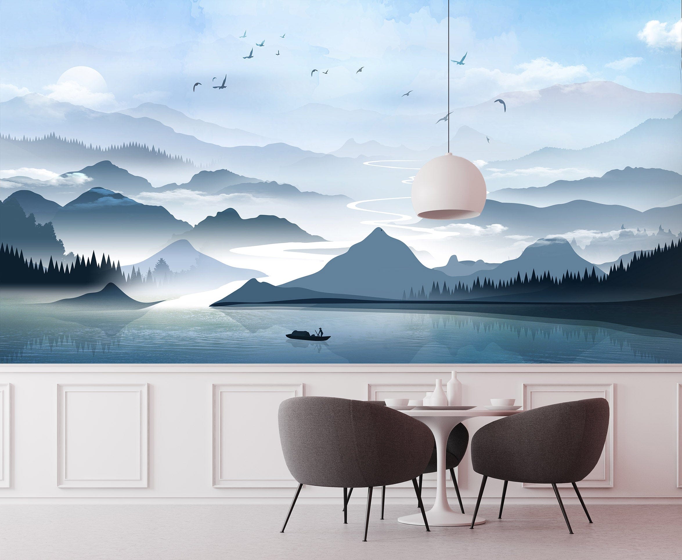3D Mountain Peak 1413 Wall Murals Wallpaper AJ Wallpaper 2