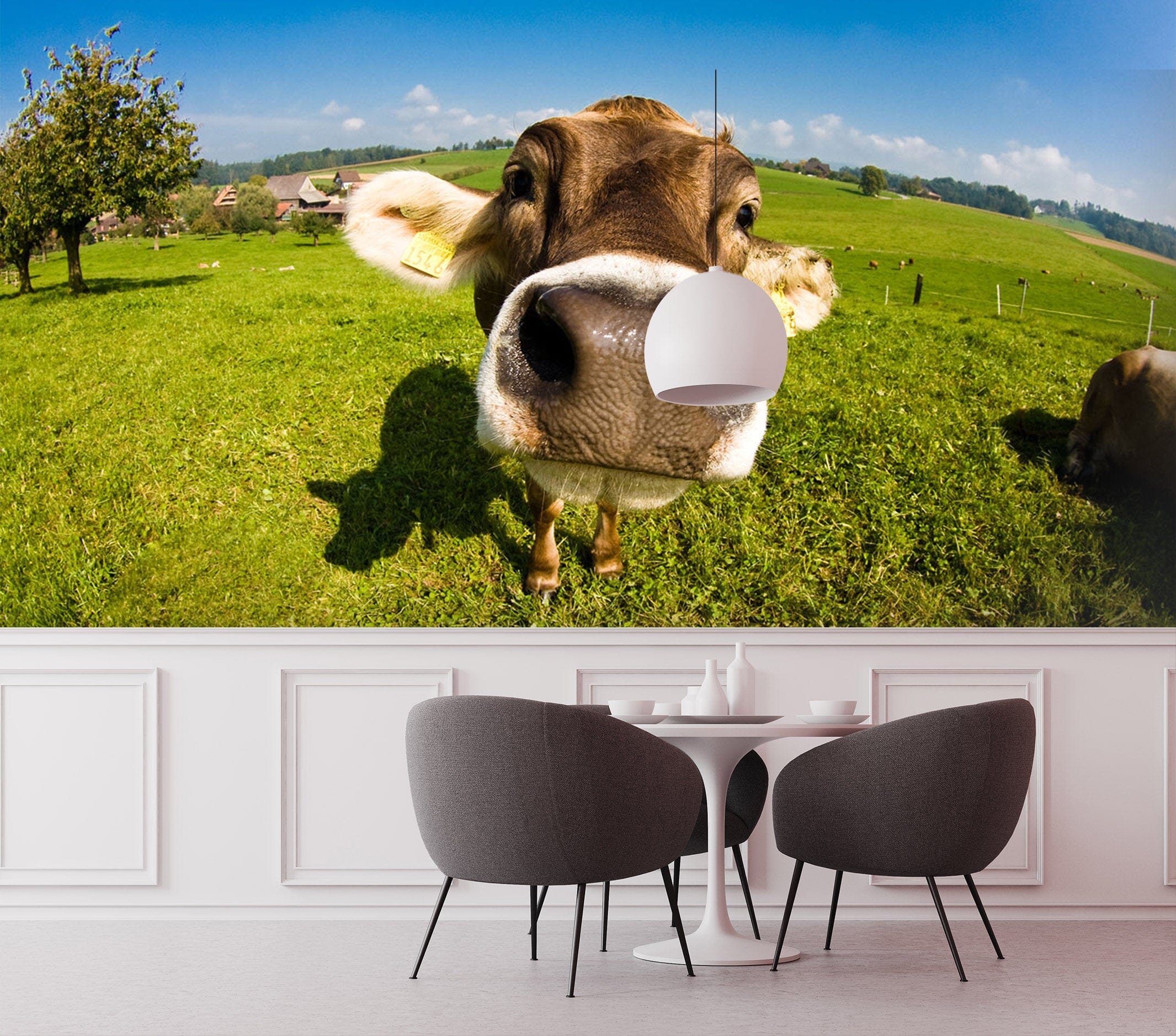 3D Cow Head 316 Wall Murals Wallpaper AJ Wallpaper 2