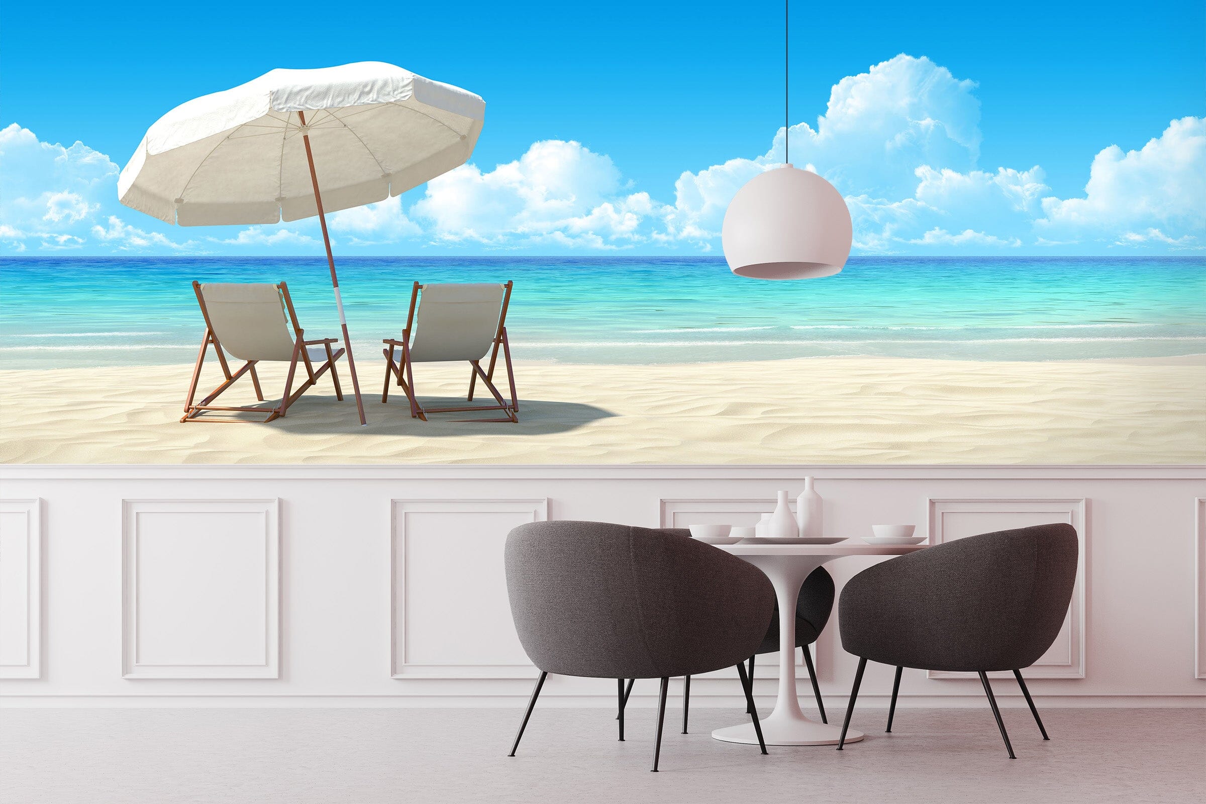 3D Beach Chair 2020 Wall Murals Wallpaper AJ Wallpaper 2