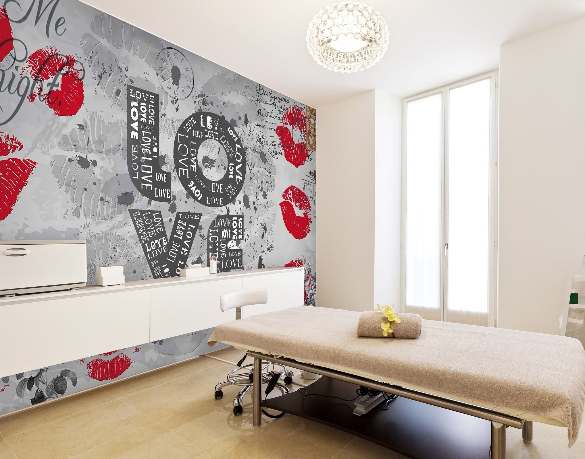 3D Beautiful Red Lips 064 Wall Murals Wallpaper AJ Wallpaper 2