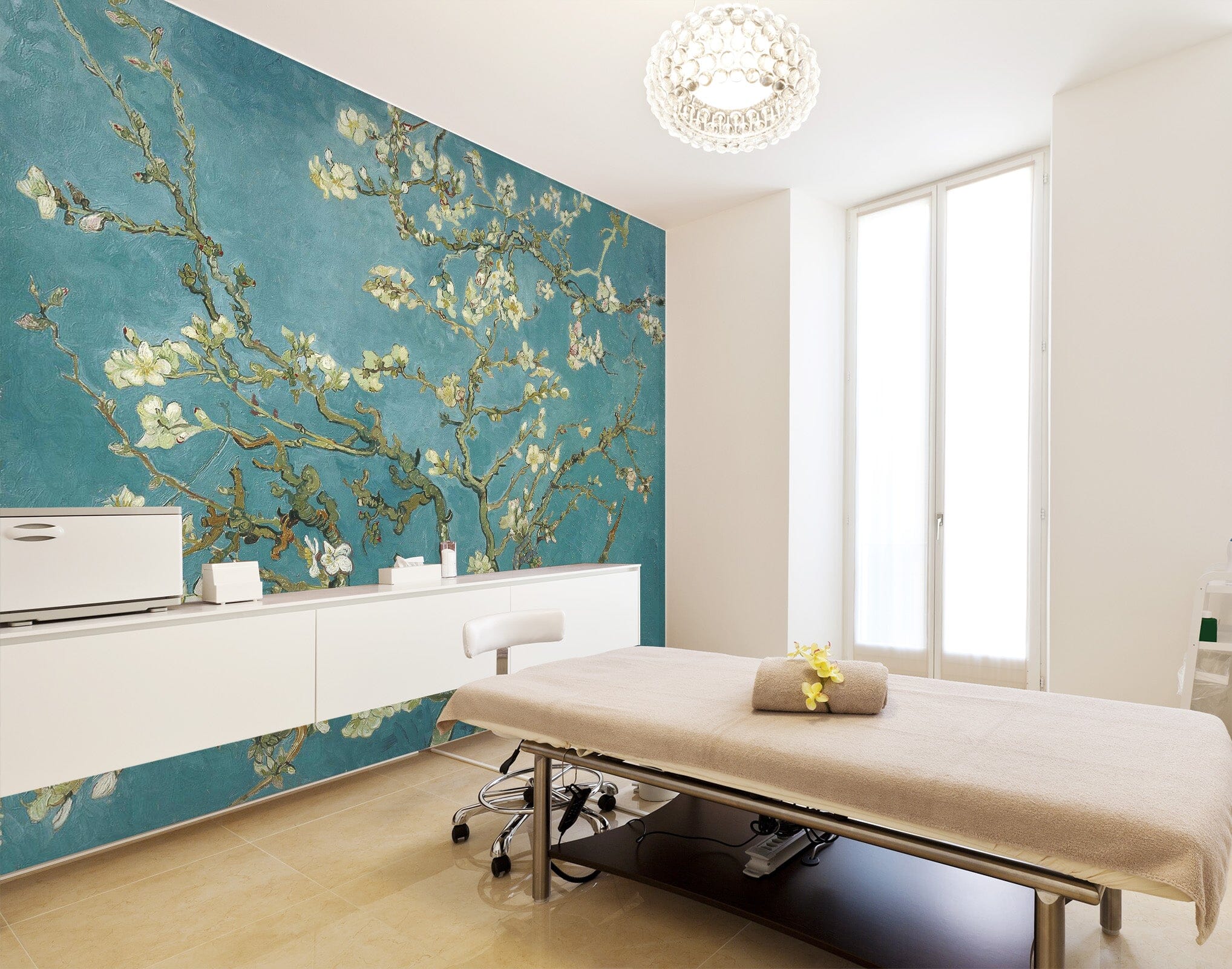 3D Flower Branch 401 Wall Murals Wallpaper AJ Wallpaper 2