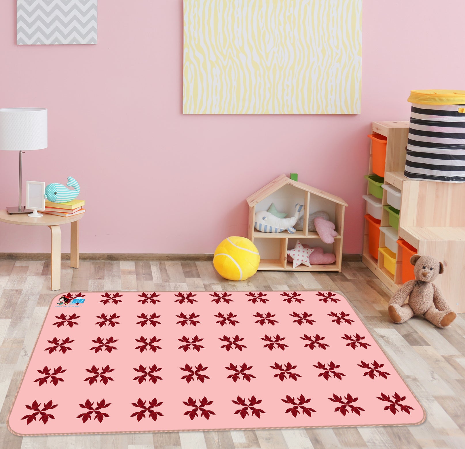 3D Red Bow Pattern 10795 Kashmira Jayaprakash Rug Non Slip Rug Mat