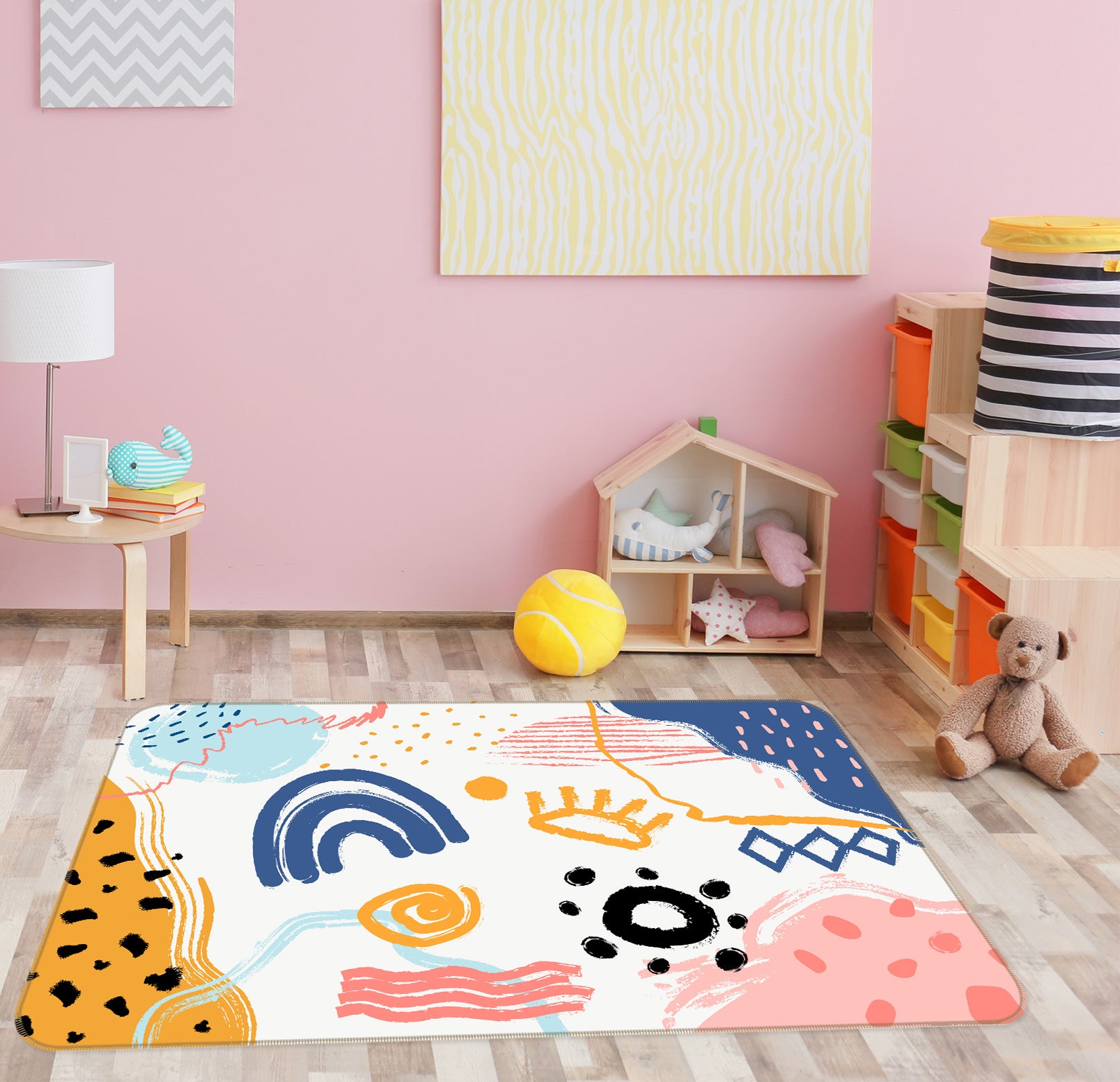 3D Weather Pattern 30086 Non Slip Rug Mat