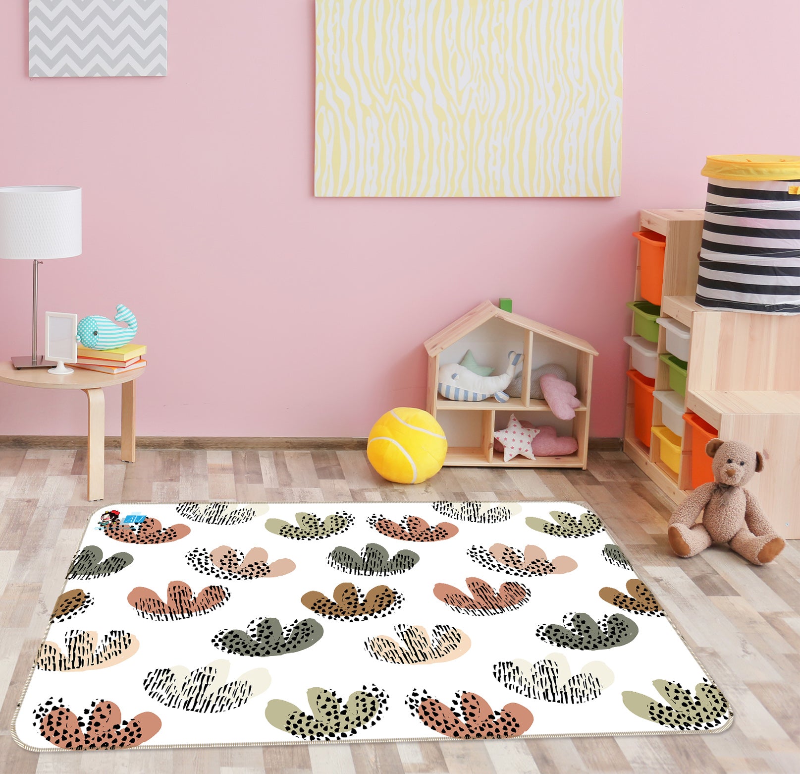 3D Three Patterns 10771 Kashmira Jayaprakash Rug Non Slip Rug Mat