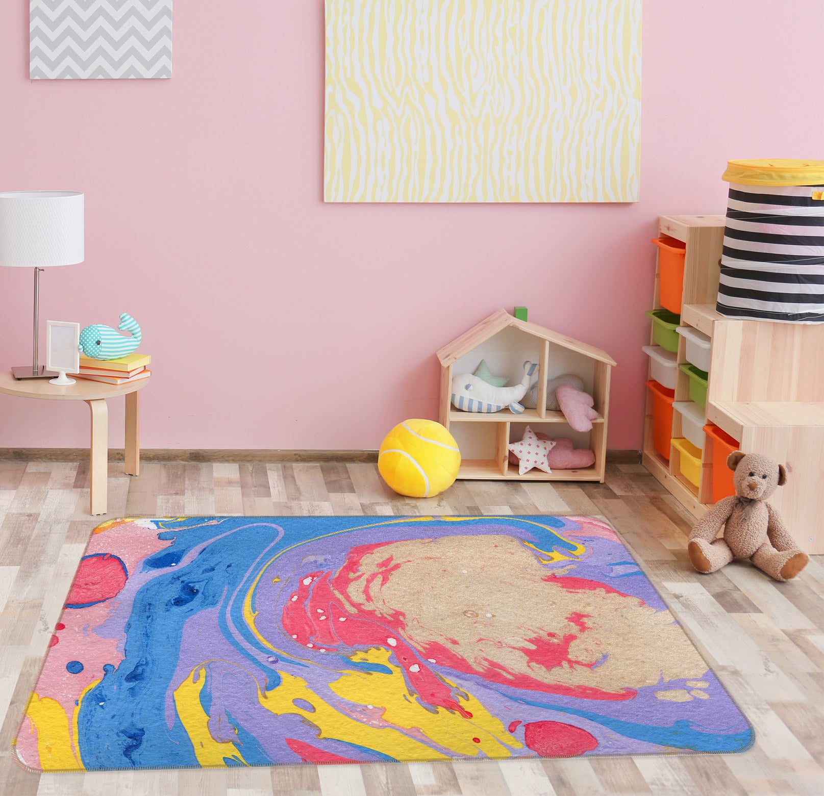 3D Color Pattern 26216 Non Slip Rug Mat