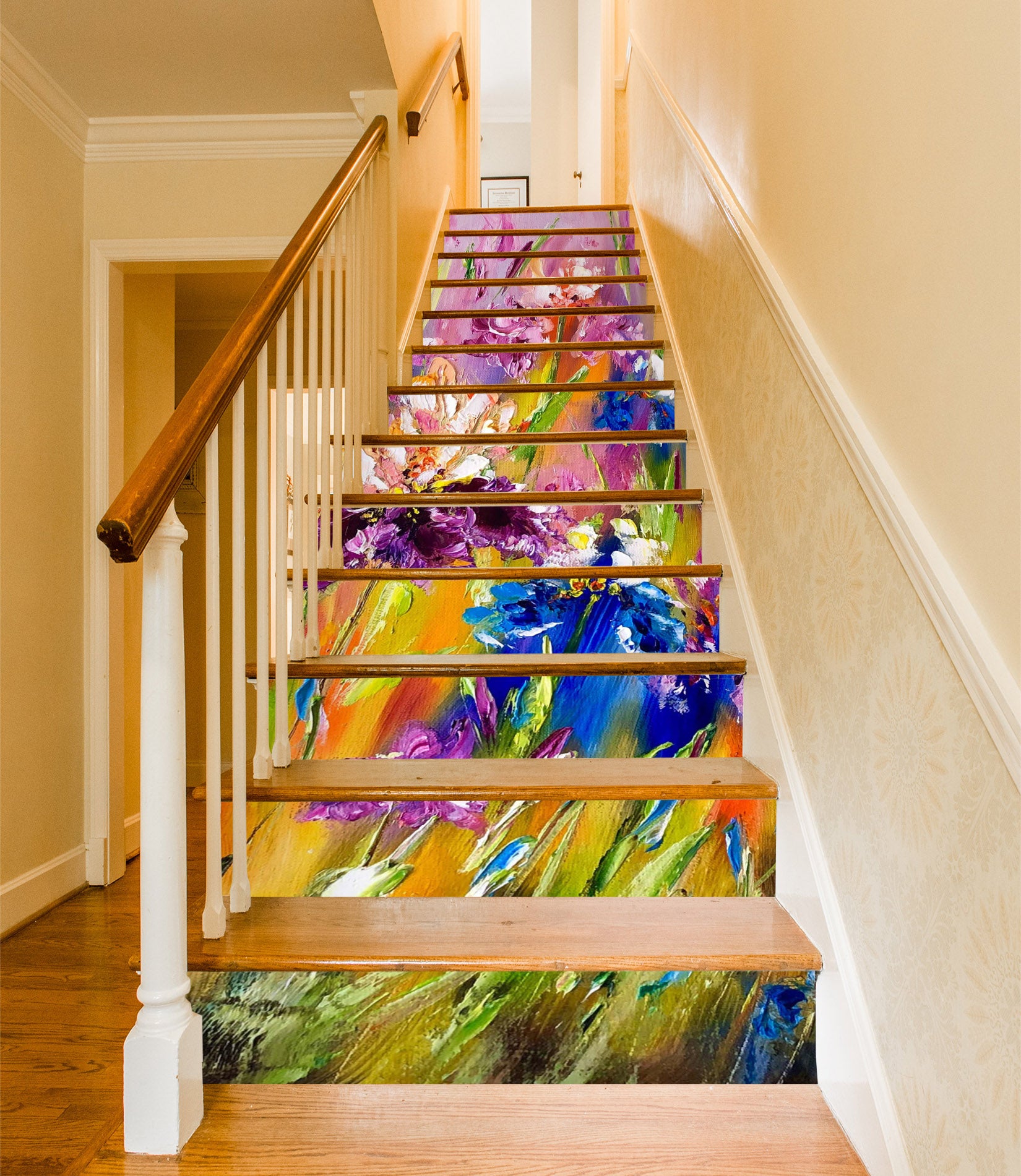 3D Bright Flowers 2014 Skromova Marina Stair Risers
