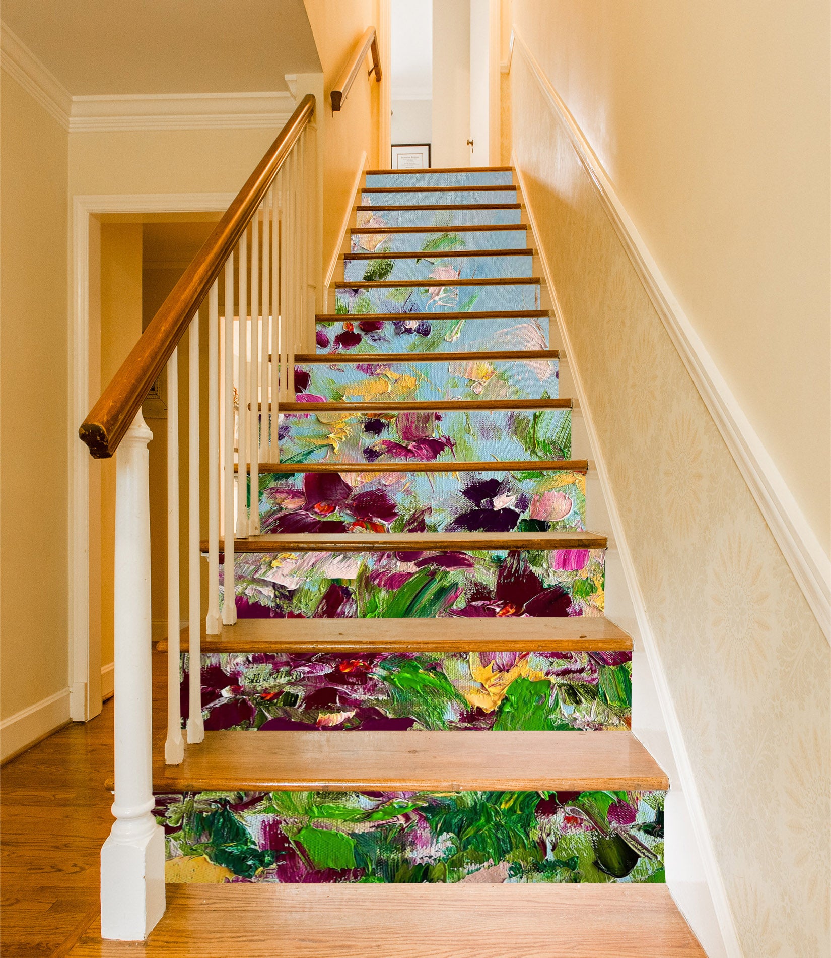 3D Color Painting Garden 2201 Skromova Marina Stair Risers