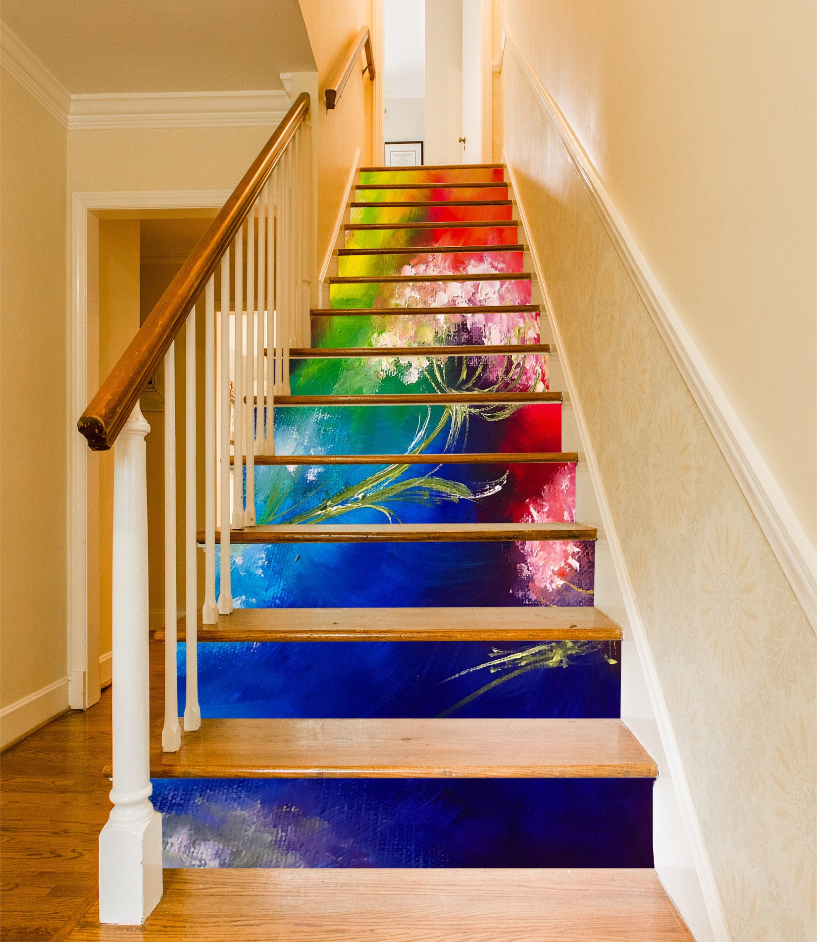 3D Colored Flower 2028 Skromova Marina Stair Risers