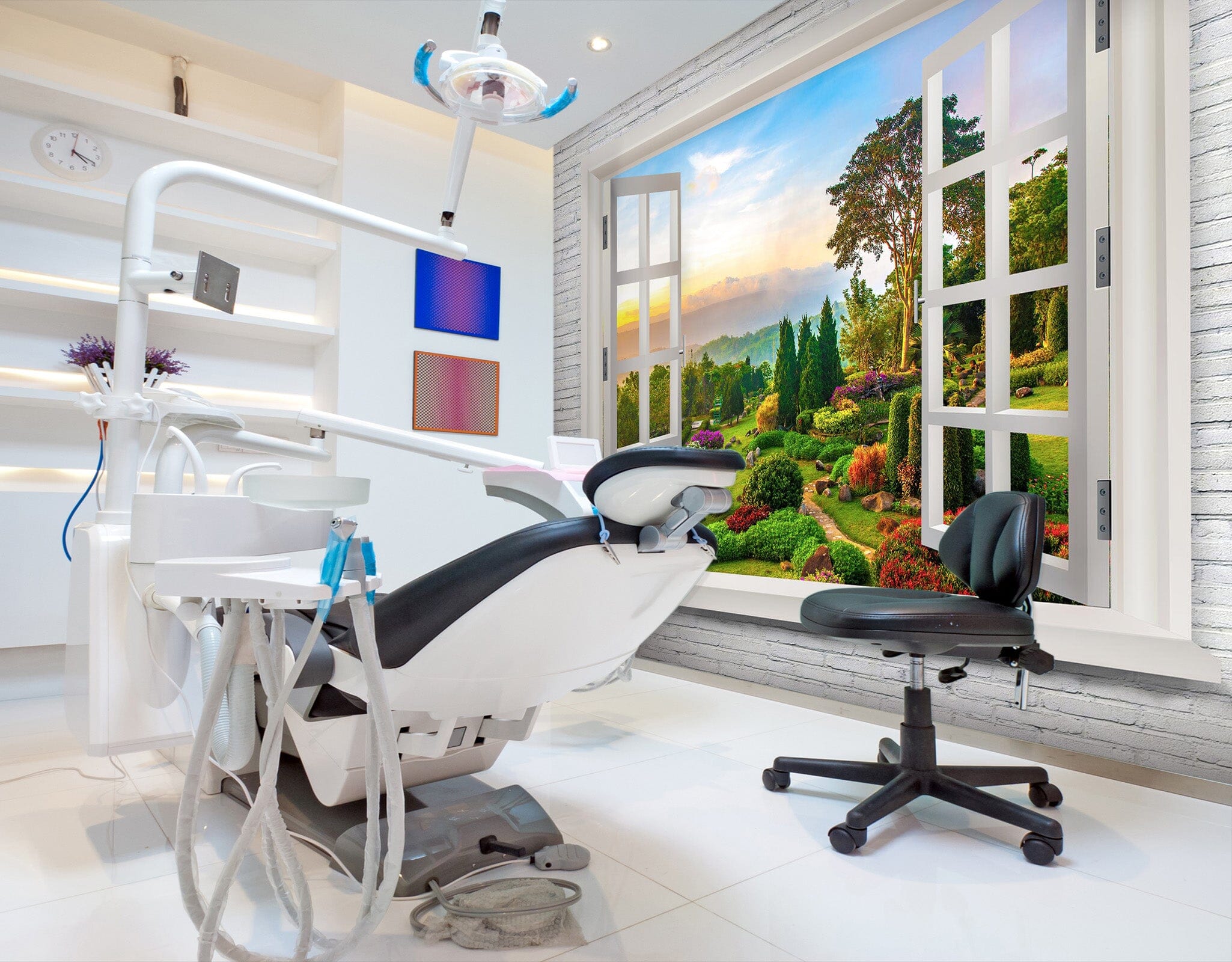 3D Park Window 050 Wall Murals Wallpaper AJ Wallpaper 2