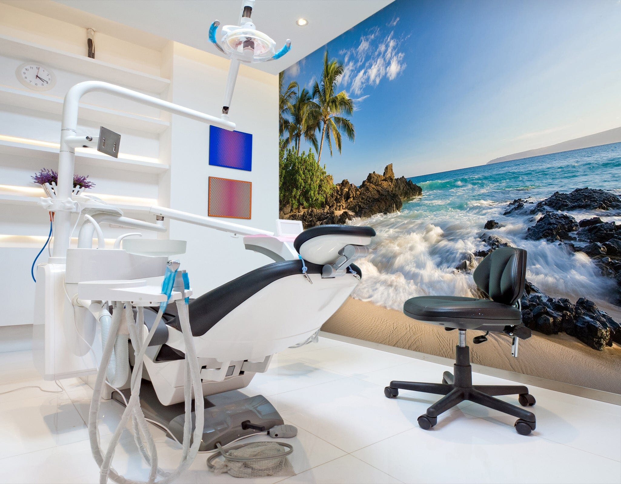 3D Wave Beach 054 Wall Murals Wallpaper AJ Wallpaper 2