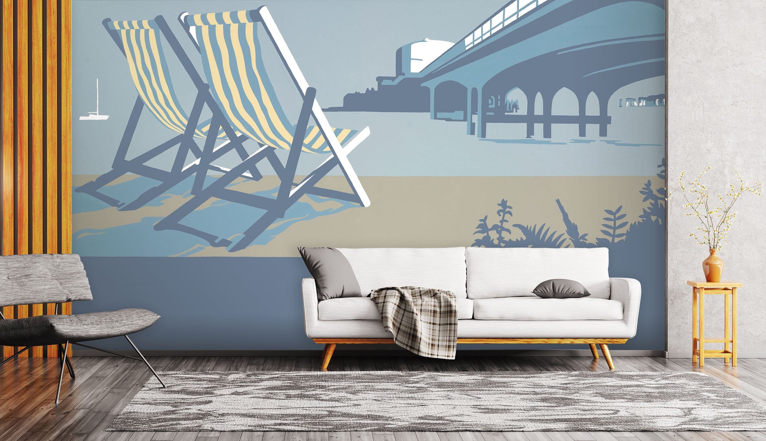 3D Bournemouth Pier 1398 Steve Read Wall Mural Wall Murals Wallpaper AJ Wallpaper 2
