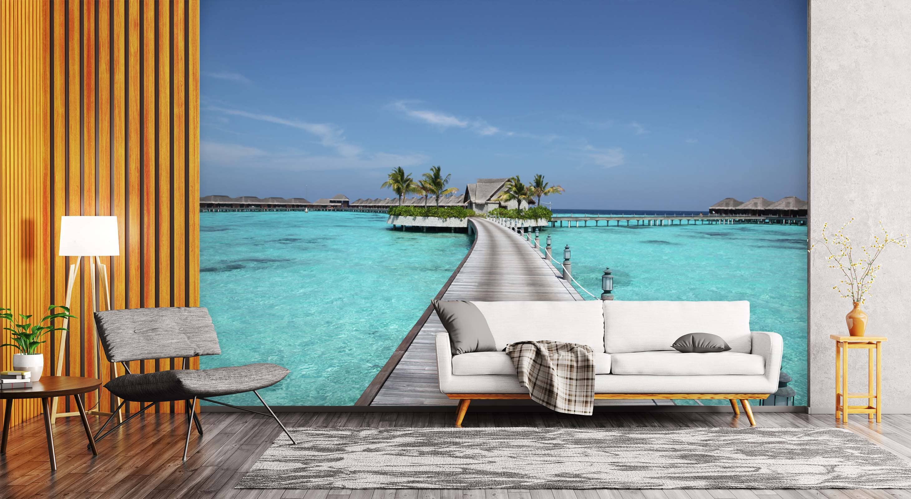 3D Sea Bridge 137 Wall Murals Wallpaper AJ Wallpaper 2