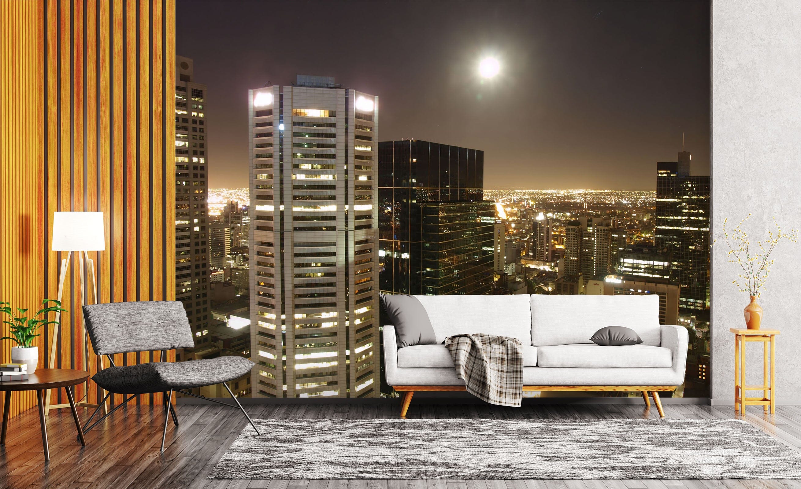 3D Night City 1416 Wall Murals Wallpaper AJ Wallpaper 2