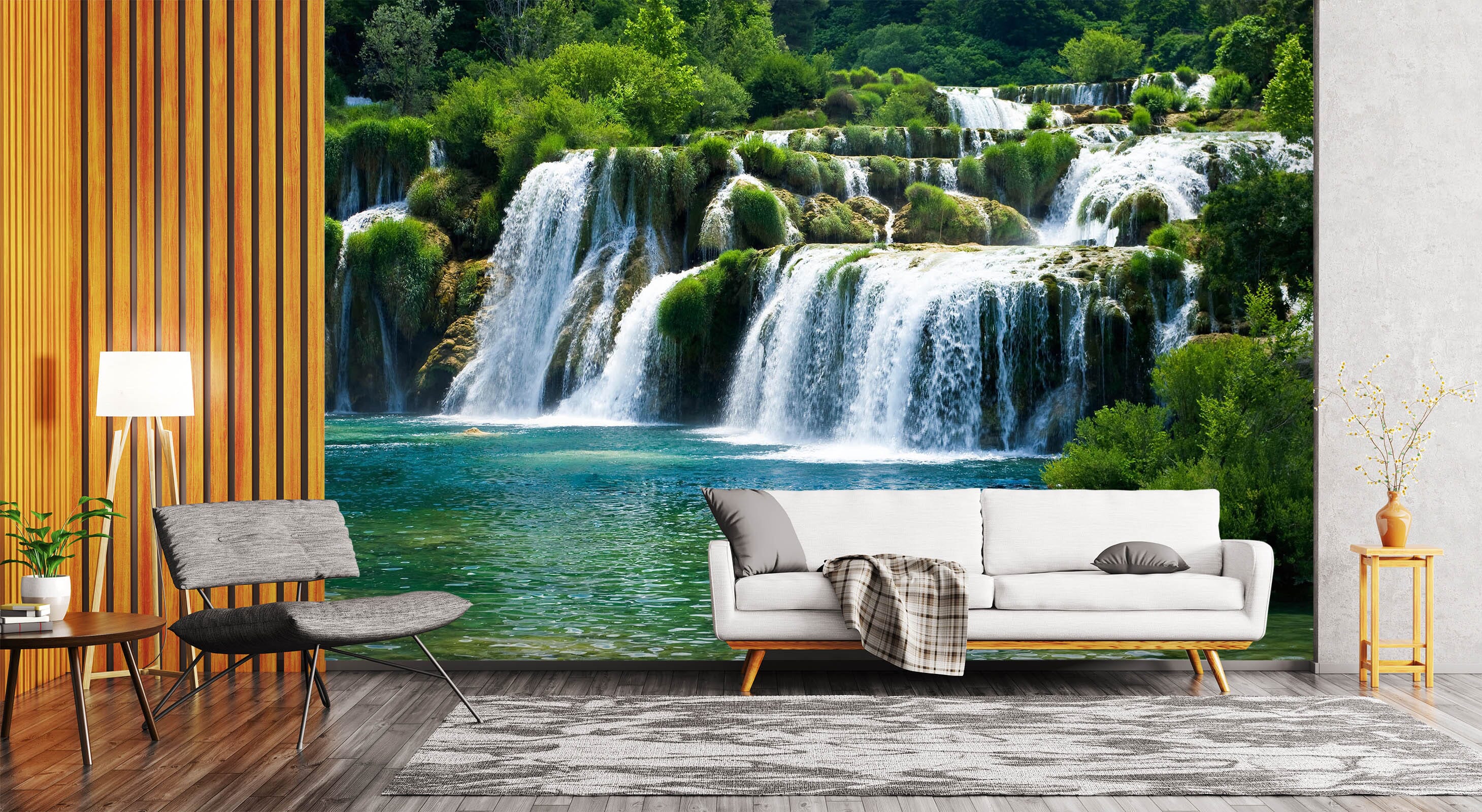 3D Forest Stream 1462 Wall Murals Wallpaper AJ Wallpaper 2