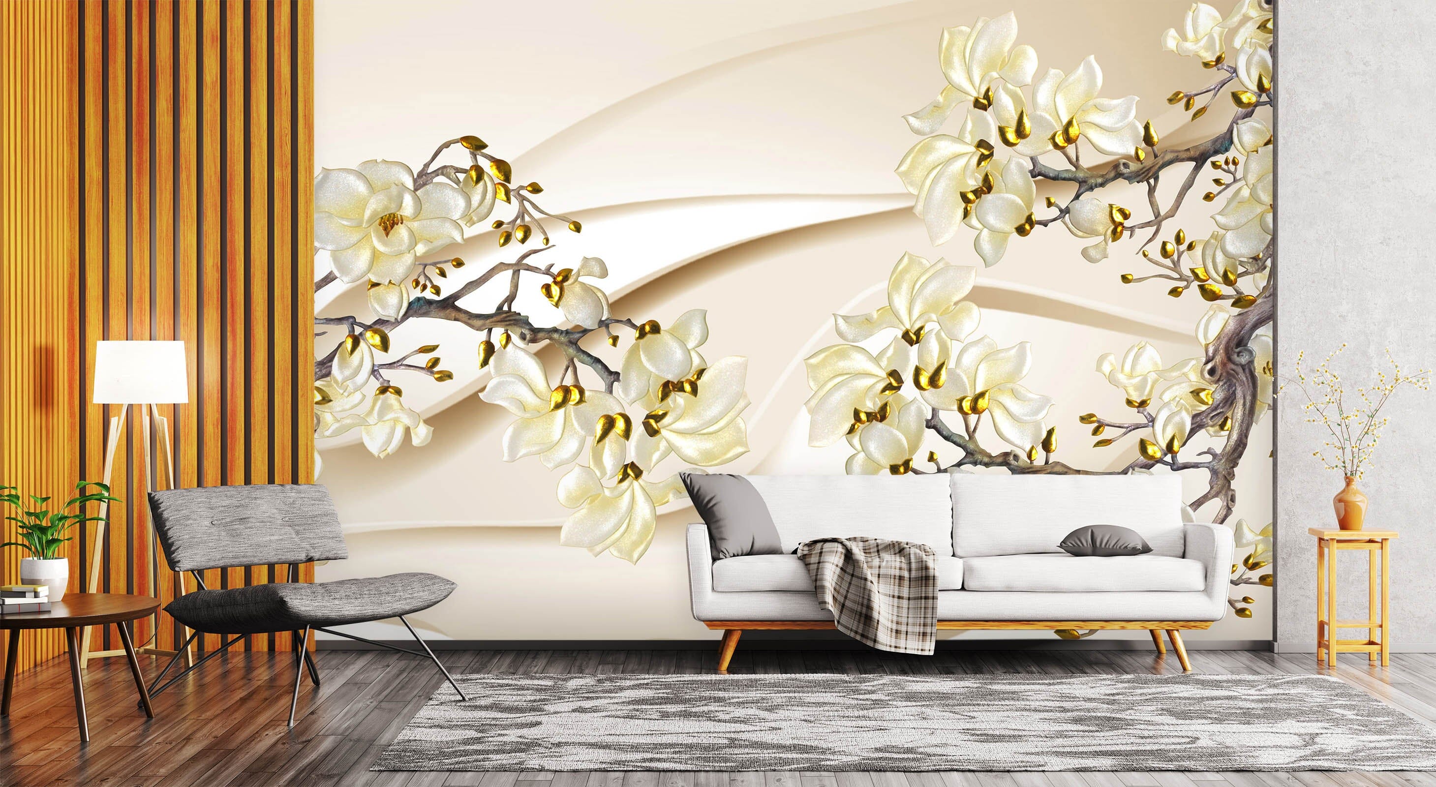 3D Blooming 1602 Wall Murals Wallpaper AJ Wallpaper 2