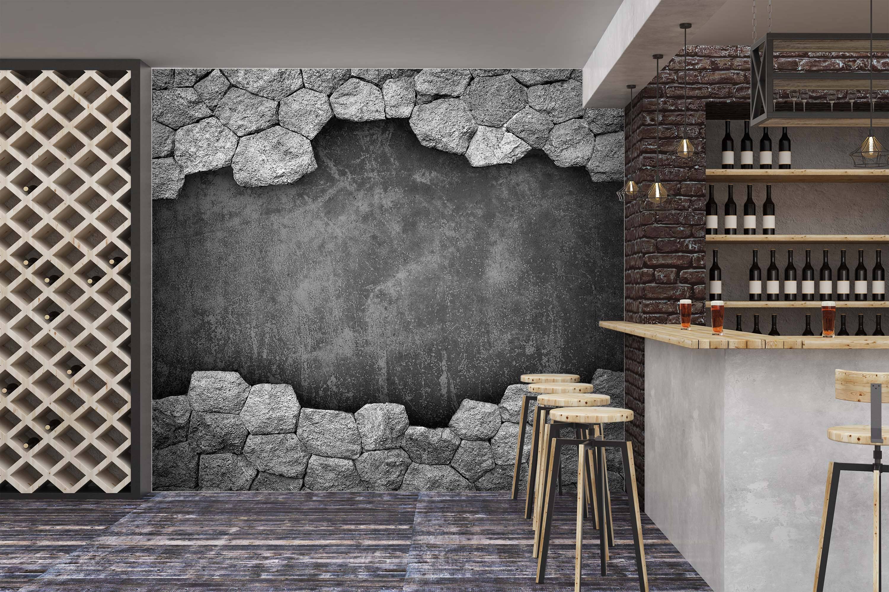 3D Empty Gray 1477 Wall Murals Wallpaper AJ Wallpaper 2