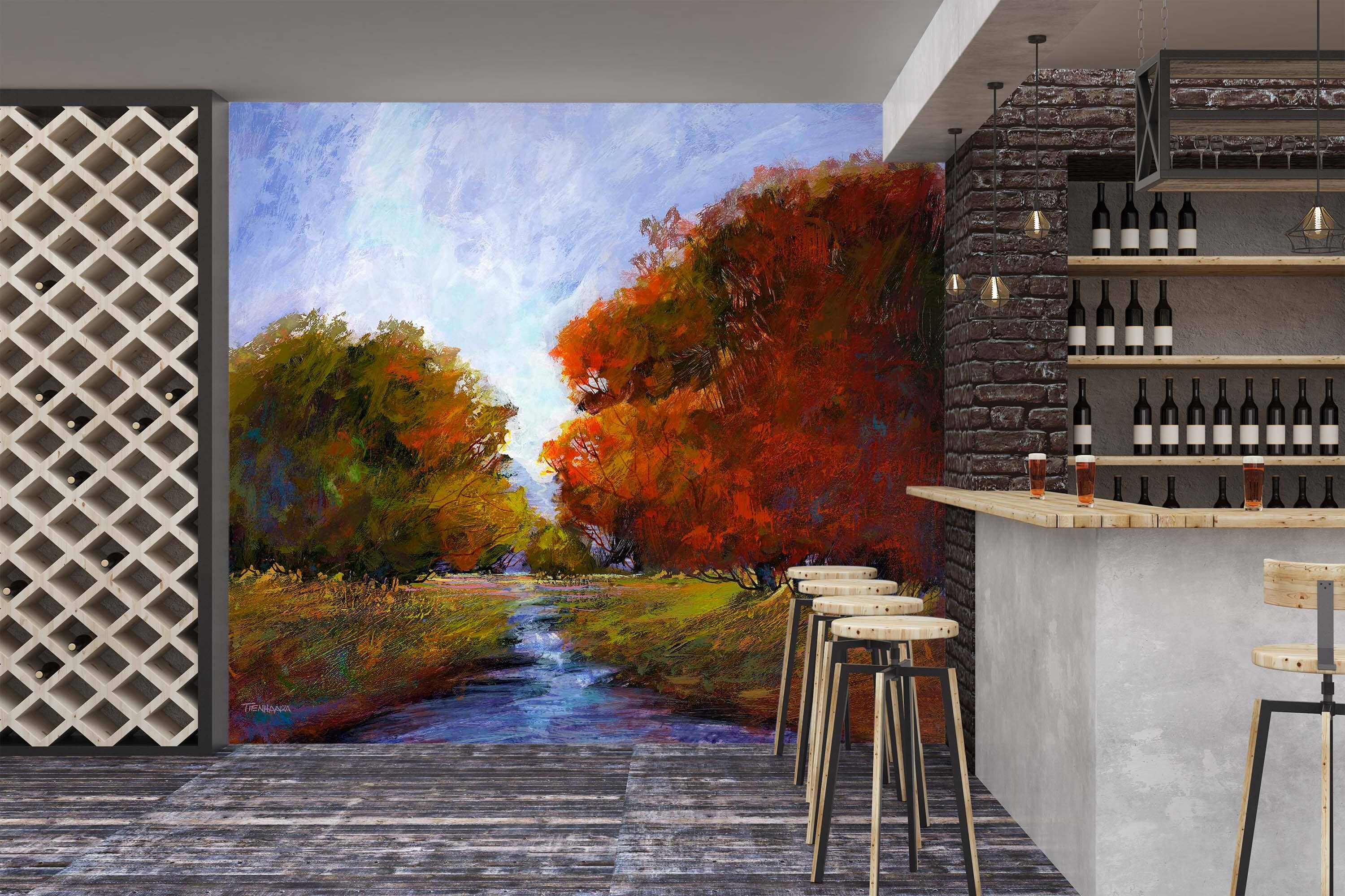 3D Red Maple Leaf 1501 Michael Tienhaara Wall Mural Wall Murals Wallpaper AJ Wallpaper 2