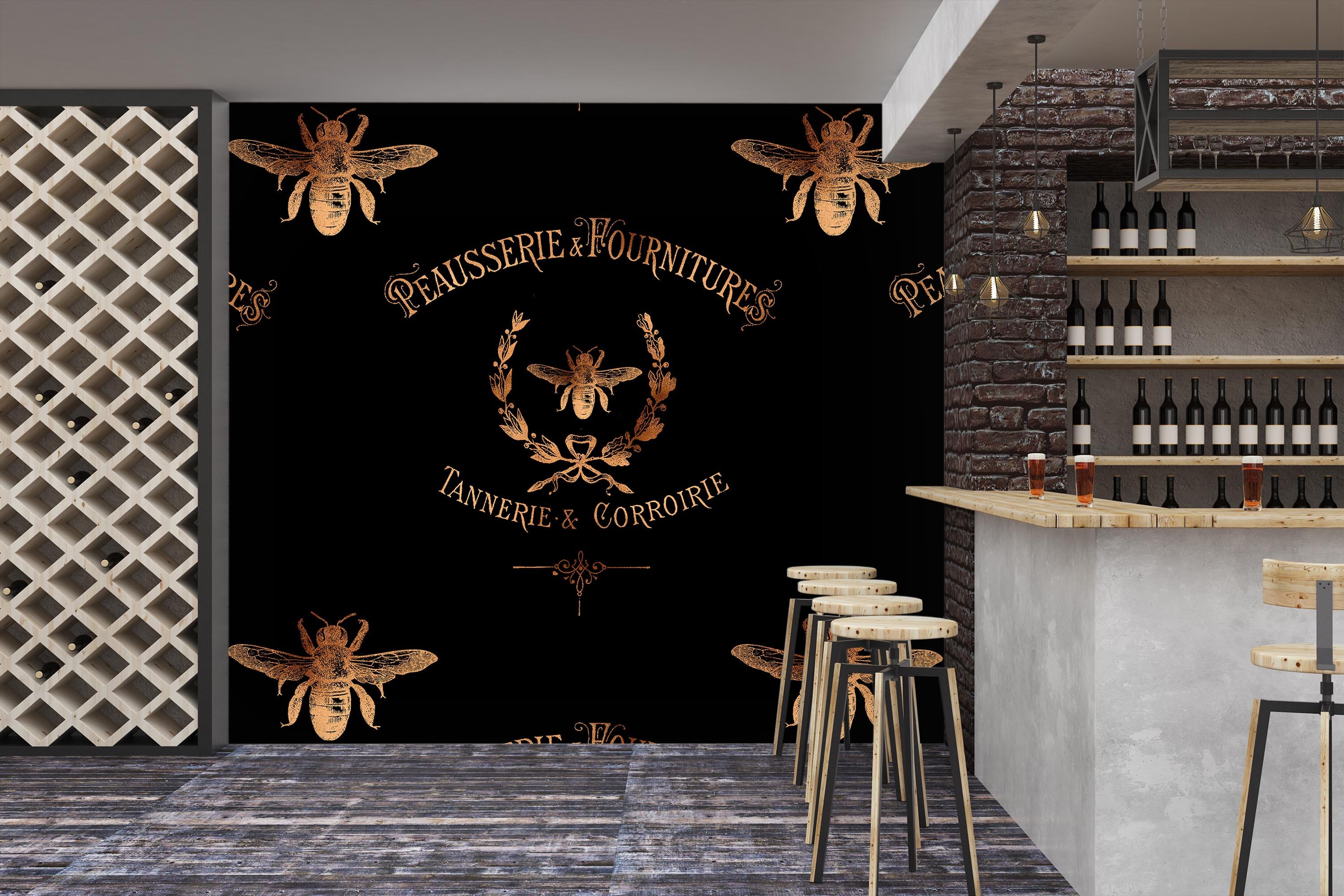 3D Golden Bug 133 Uta Naumann Wall Mural Wall Murals Wallpaper AJ Wallpaper 2