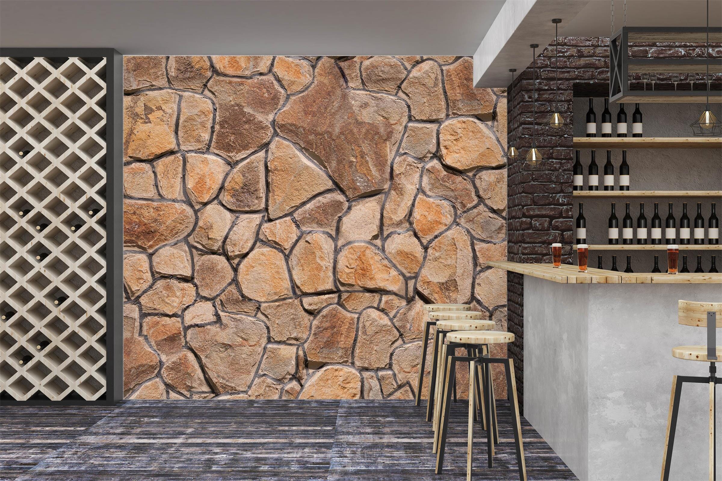 3D Irregular Stones 1120 Wall Murals Wallpaper AJ Wallpaper 2