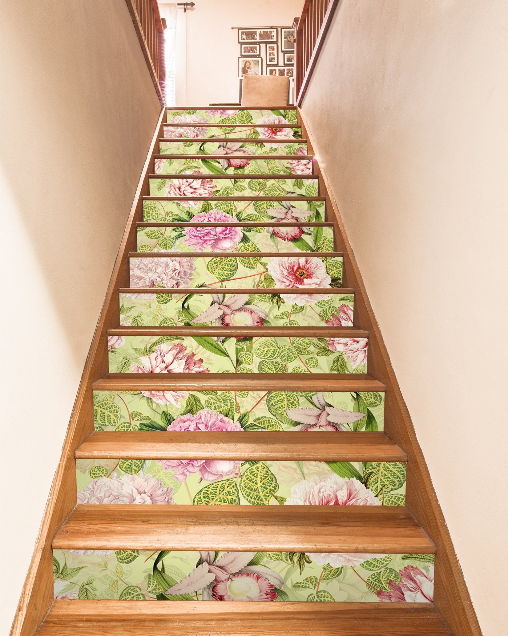 3D Branch Flowers Leaves 10446 Uta Naumann Stair Risers