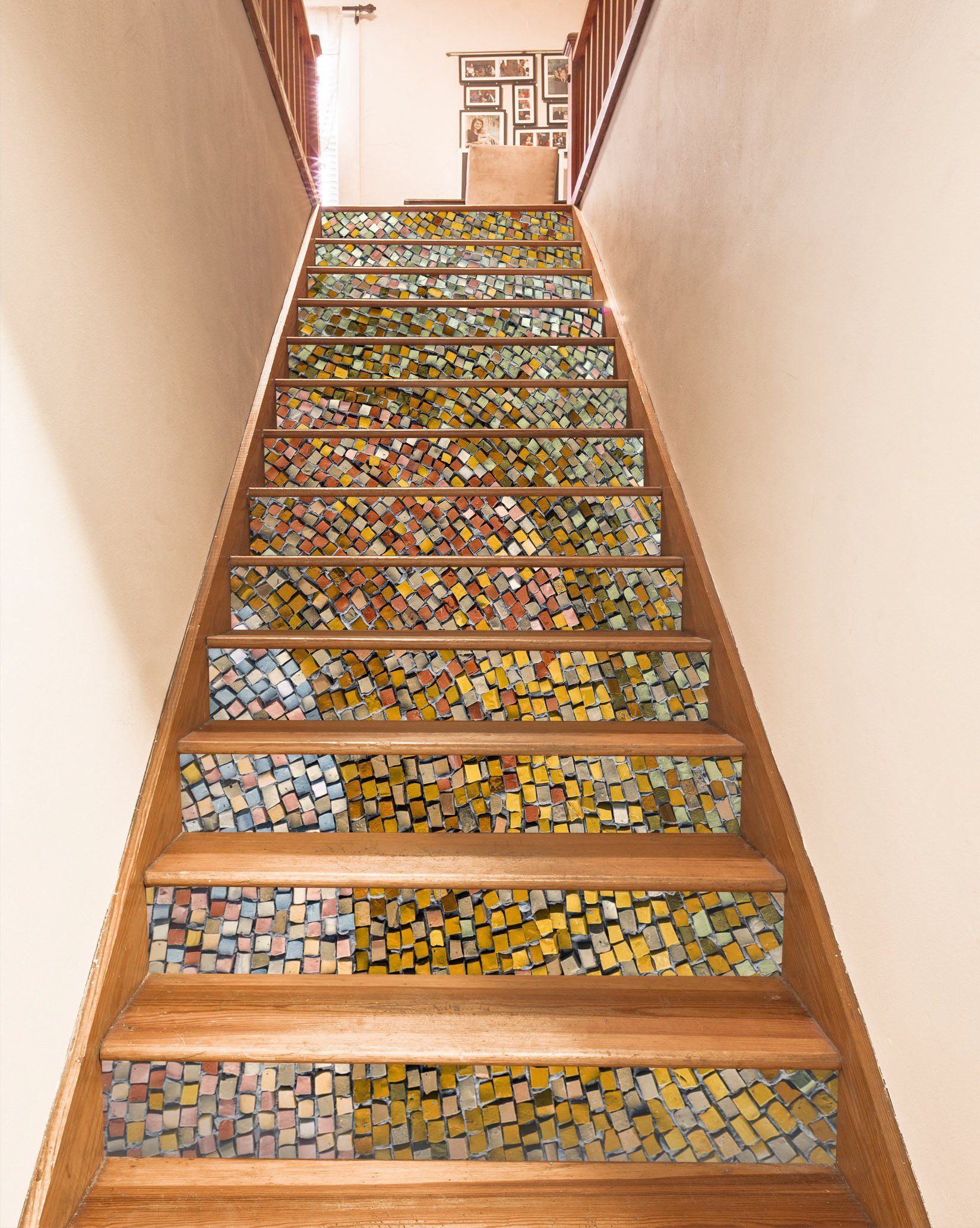 3D Mosaic 3461 Stair Risers Wallpaper AJ Wallpaper