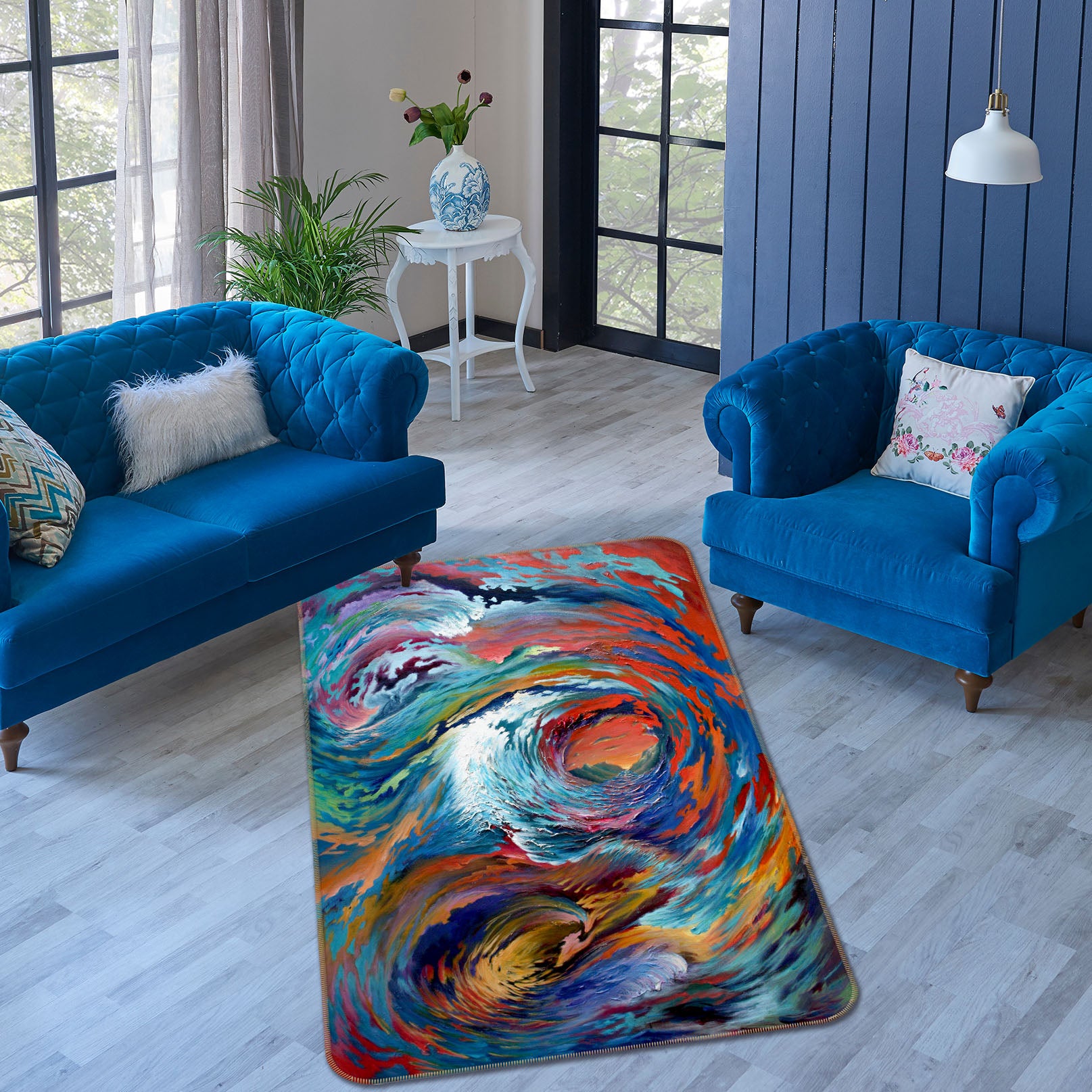 3D Pattern 33188 Non Slip Rug Mat