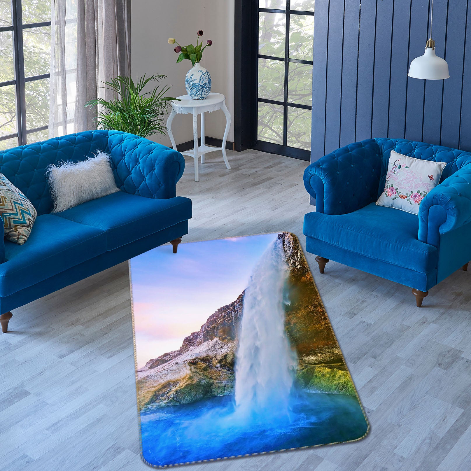 3D Waterfall 26178 Non Slip Rug Mat