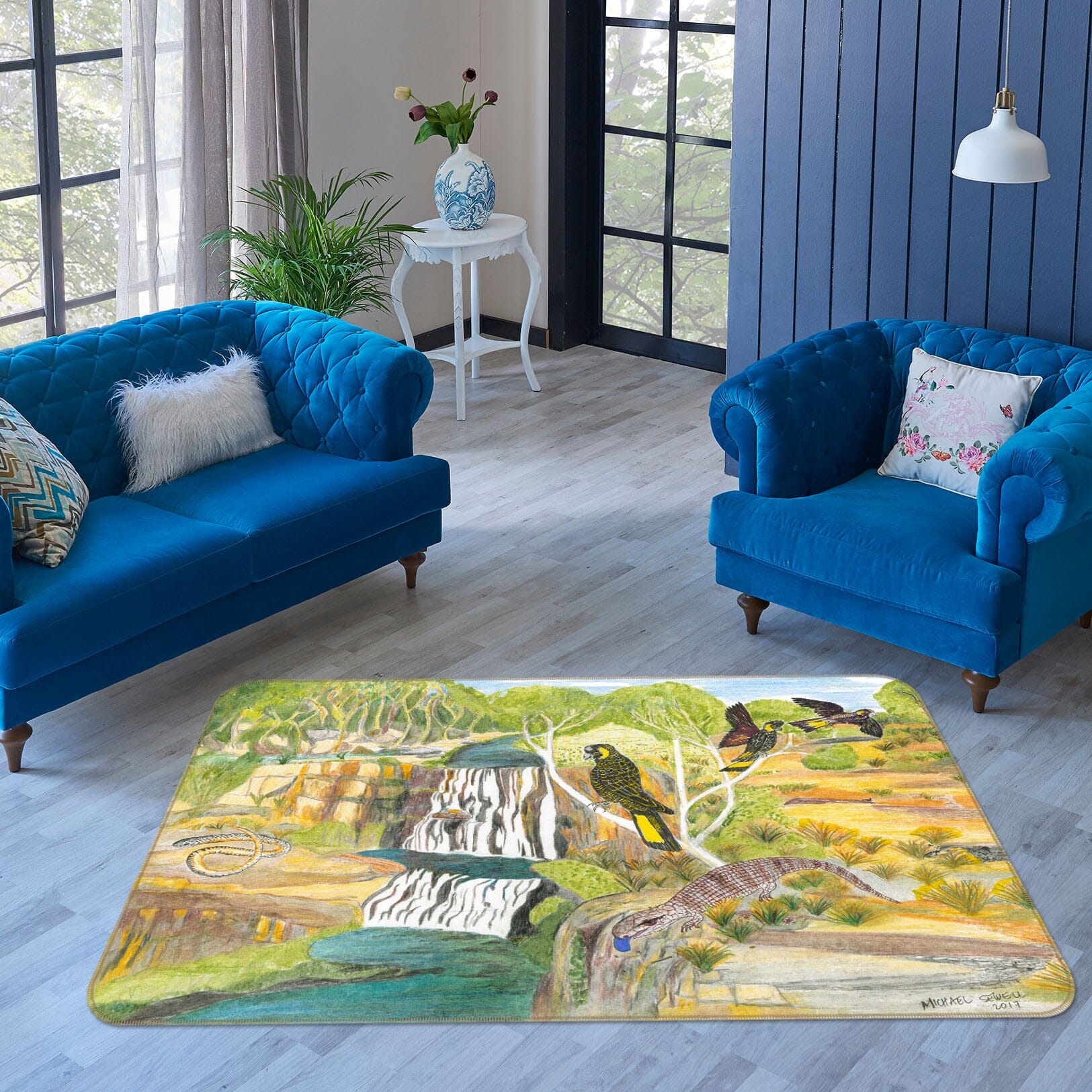 3D Bird House 1054 Michael Sewell Rug Non Slip Rug Mat Mat AJ Creativity Home