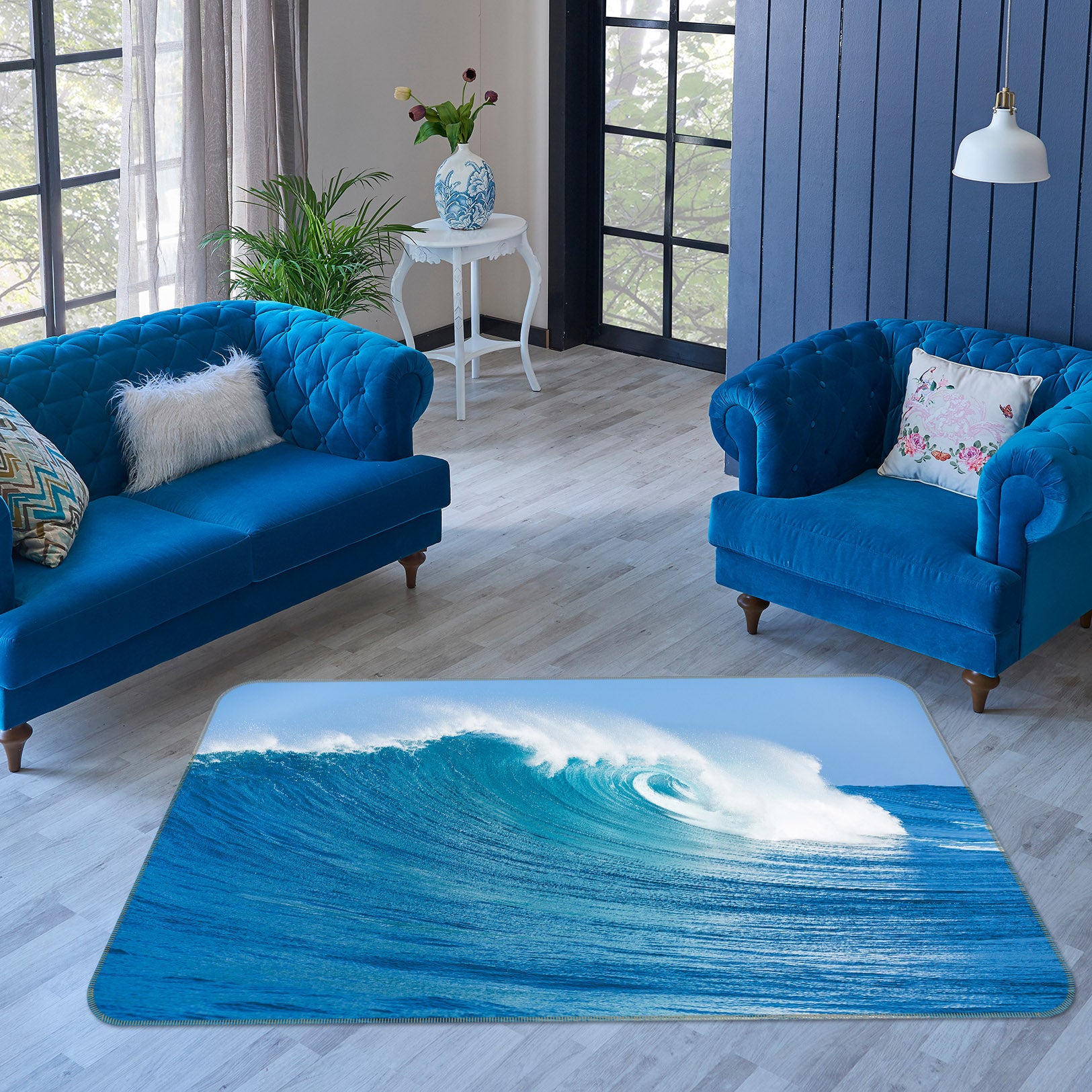 3D Waves 36012 Non Slip Rug Mat