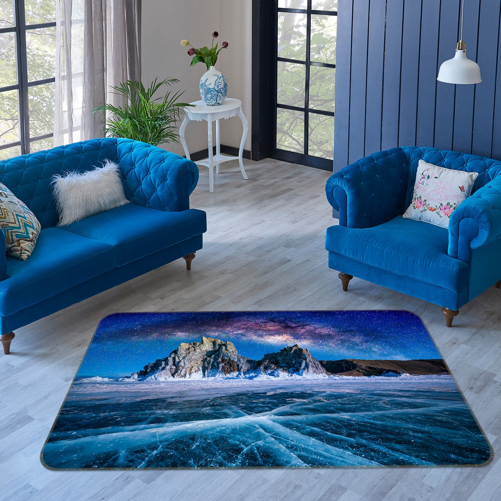 3D Glacier 29156 Non Slip Rug Mat