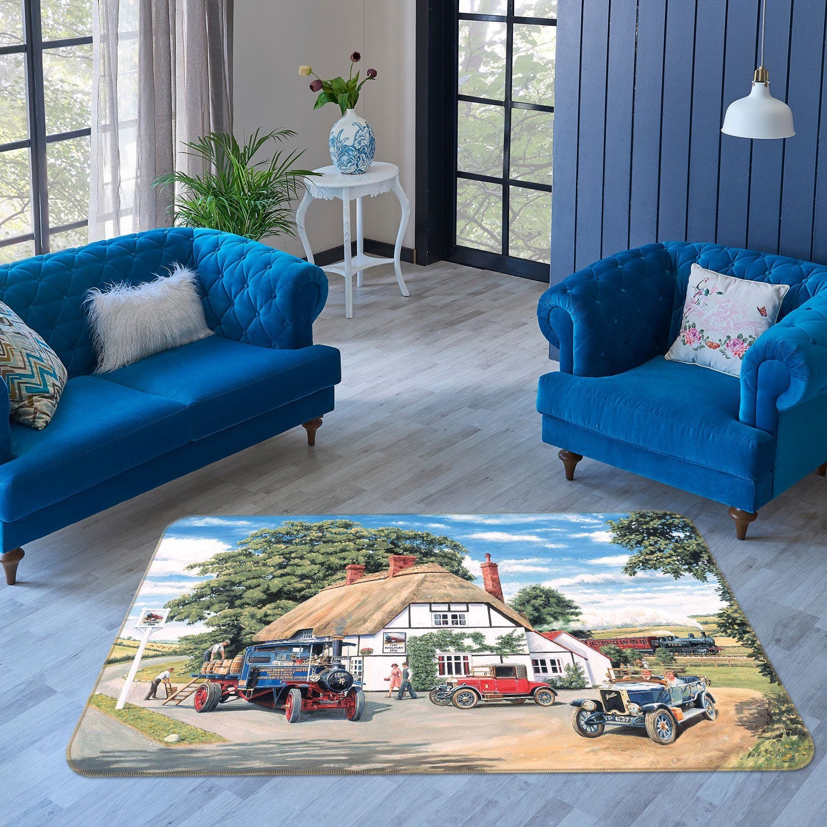 3D Build House 1069 Trevor Mitchell Rug Non Slip Rug Mat Mat AJ Creativity Home