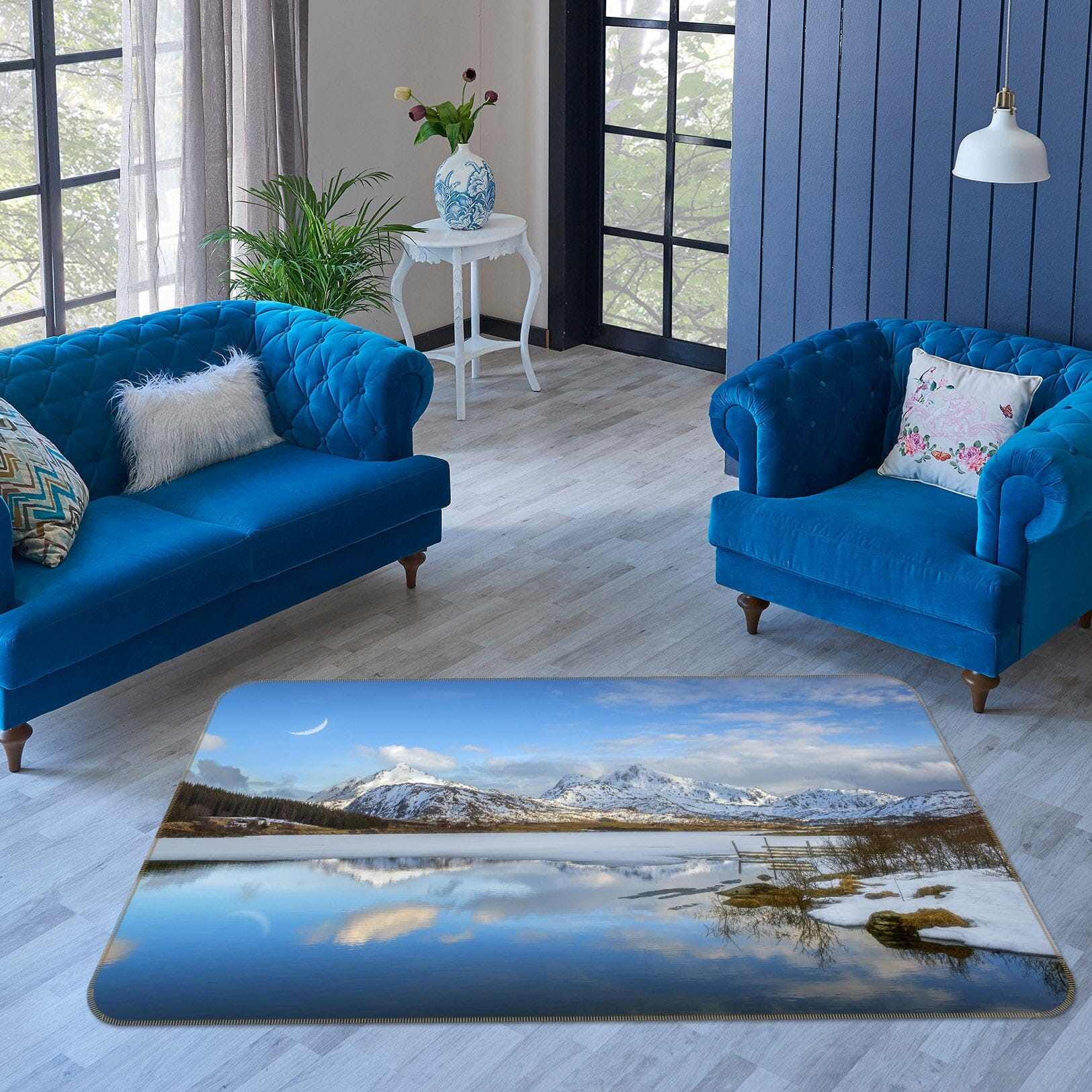 3D Sun Glacier 1129 Marco Carmassi Rug Non Slip Rug Mat Mat AJ Creativity Home