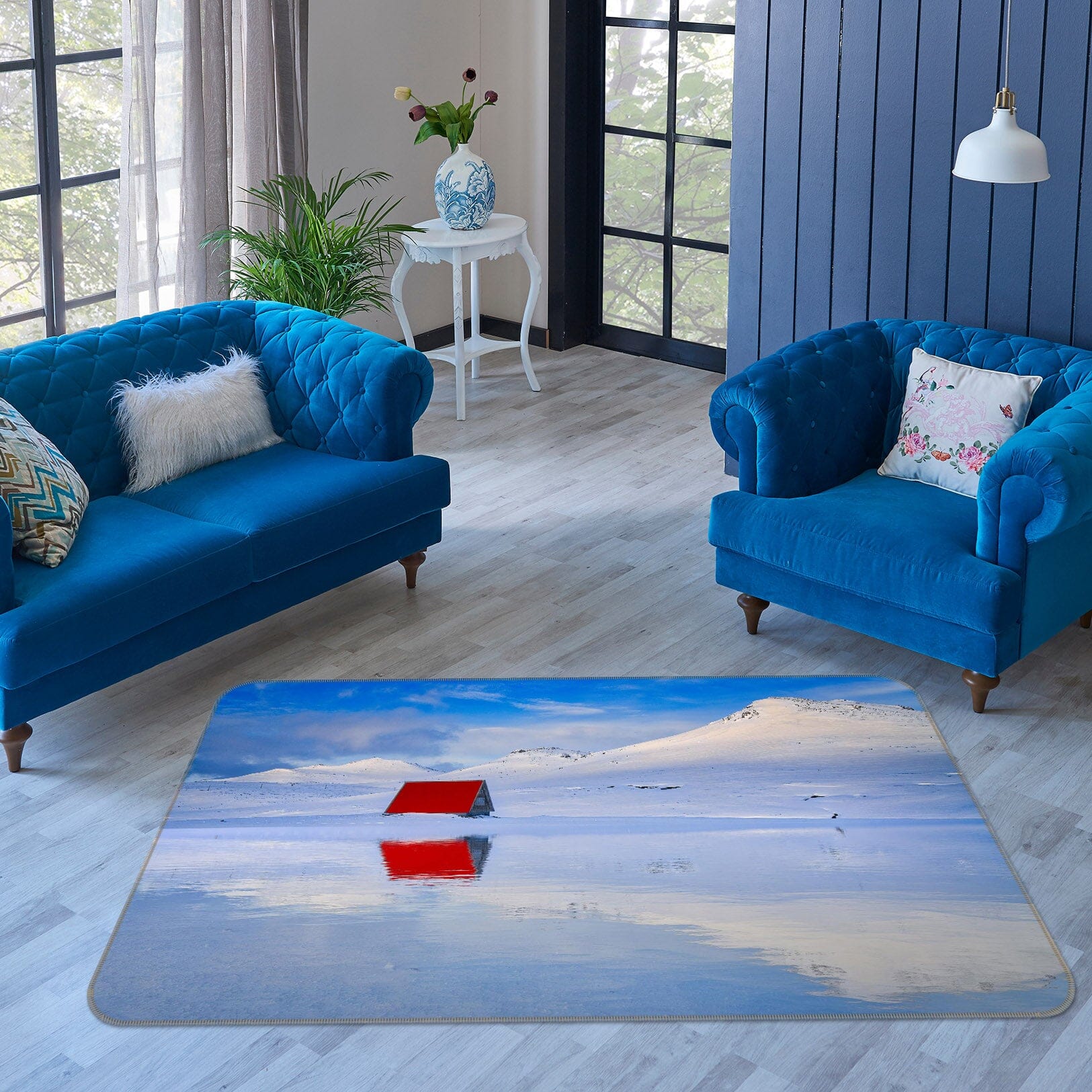 3D Snow Hut 1146 Marco Carmassi Rug Non Slip Rug Mat Mat AJ Creativity Home