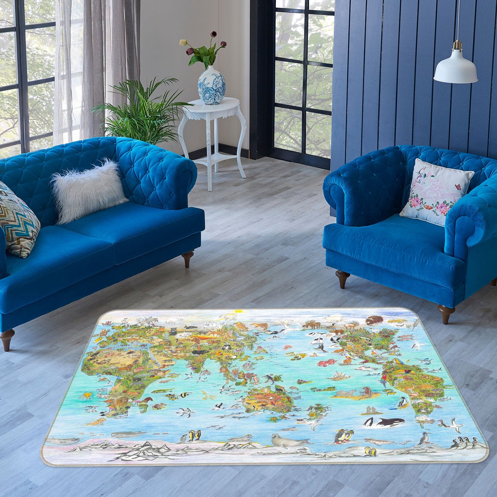 3D Cute Animal 1515 Michael Sewell Rug Non Slip Rug Mat Mat AJ Creativity Home