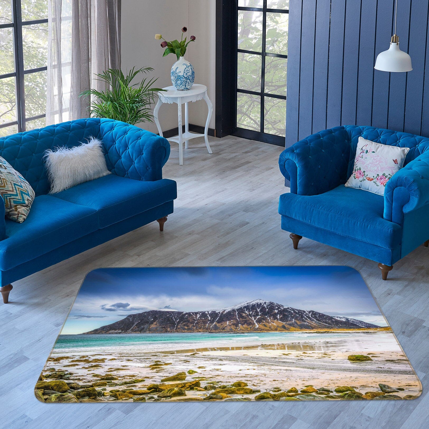 3D Blue Sea 1134 Marco Carmassi Rug Non Slip Rug Mat Mat AJ Creativity Home