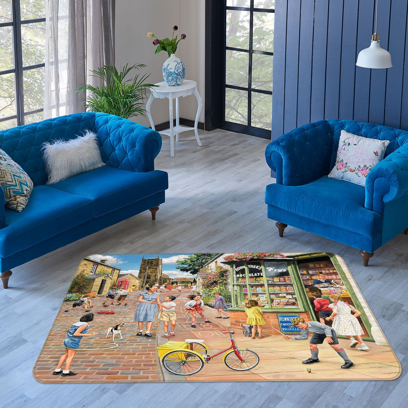 3D The Sweet Shop 1118 Trevor Mitchell Rug Non Slip Rug Mat Mat AJ Creativity Home