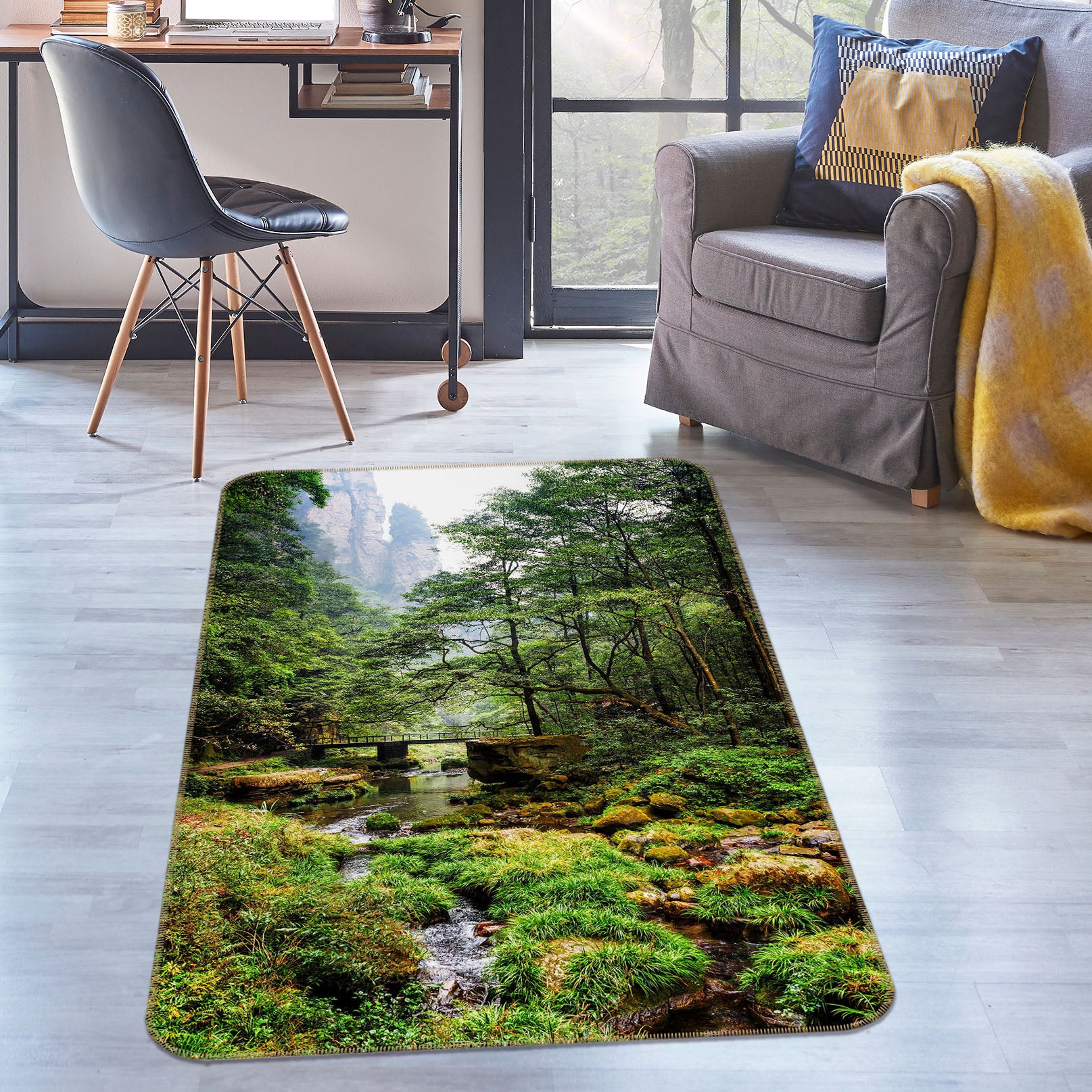 3D Jungle 26136 Non Slip Rug Mat