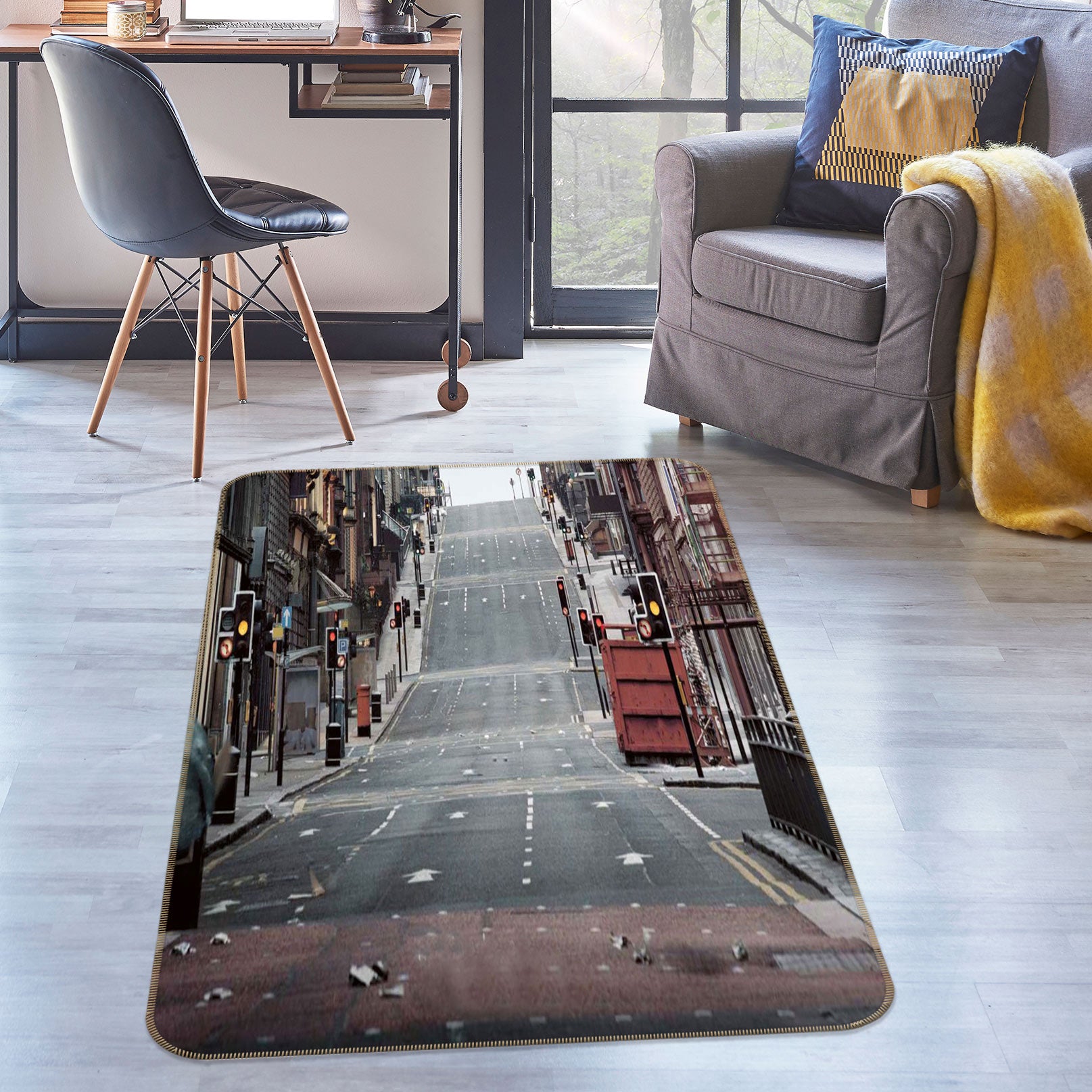 3D Road 76100 Non Slip Rug Mat